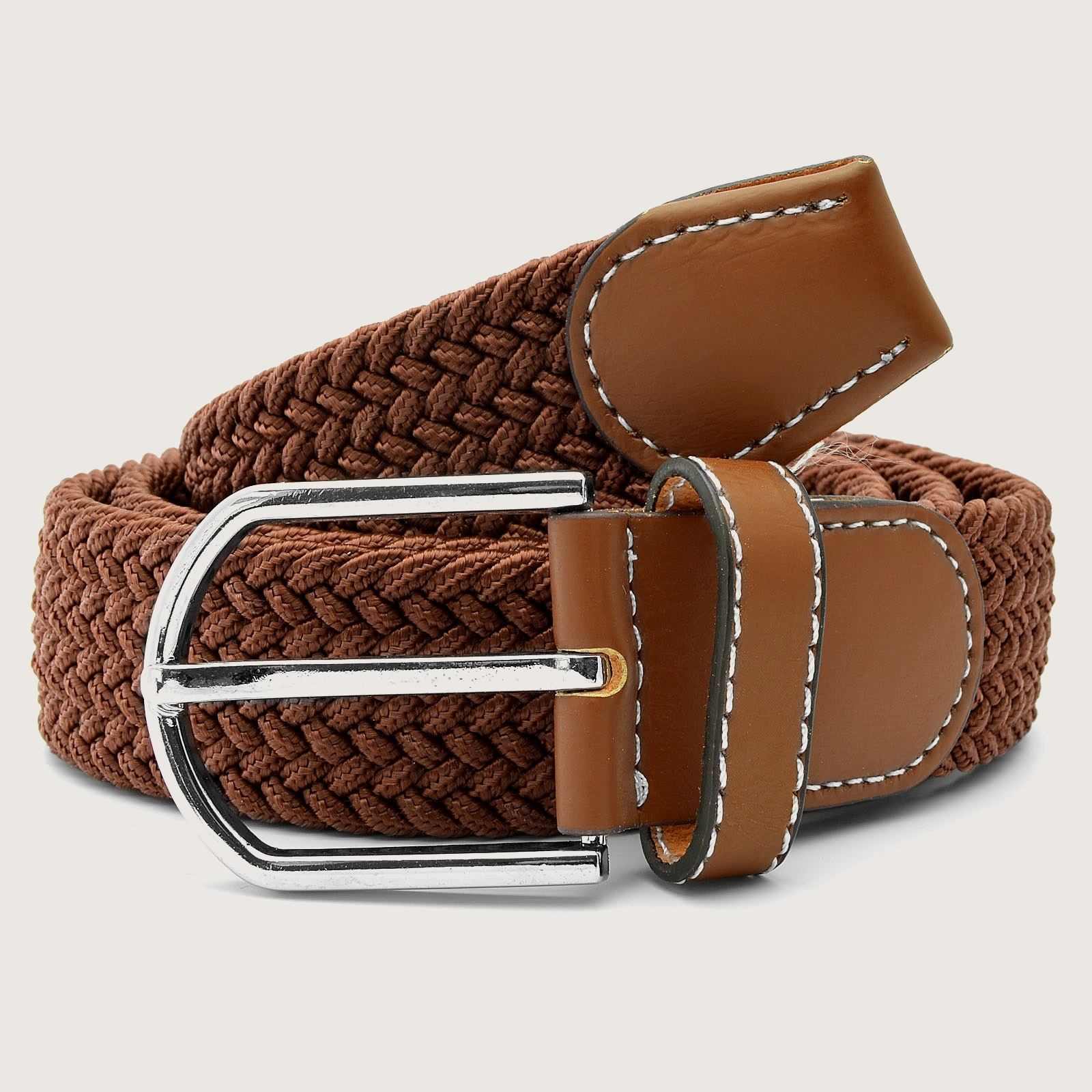 Brown Canvas Elastic Belt | In stock! | Trendhim display picture 2