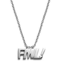 Jaygee | Silver-tone Stainless Steel FML Necklace