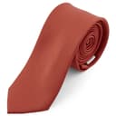 Terrakotta színű egyszerű nyakkendő - 6 cm Terrakotta színű egyszerű nyakkendő - 6 cm