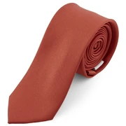Terrakotta színű egyszerű nyakkendő - 6 cm Terrakotta színű egyszerű nyakkendő - 6 cm
