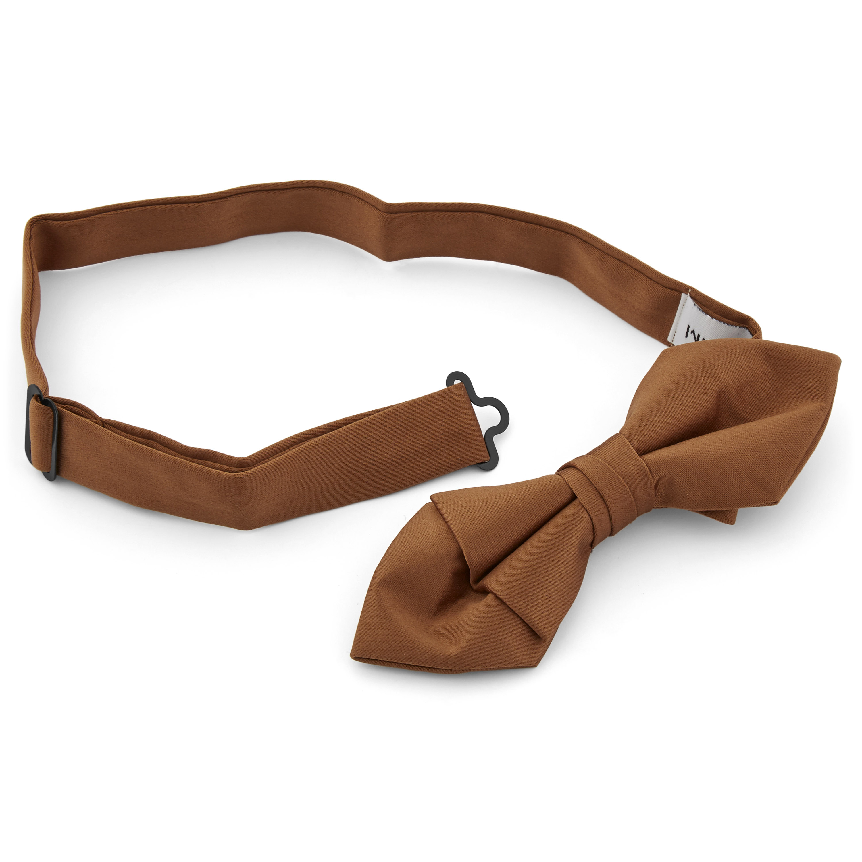 Light Brown Basic Pointy Pre-Tied Bow Tie - 2