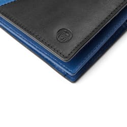 Los Angeles Engraved Titanium Blue RFID Blocking Wallet With Money Clip – D7