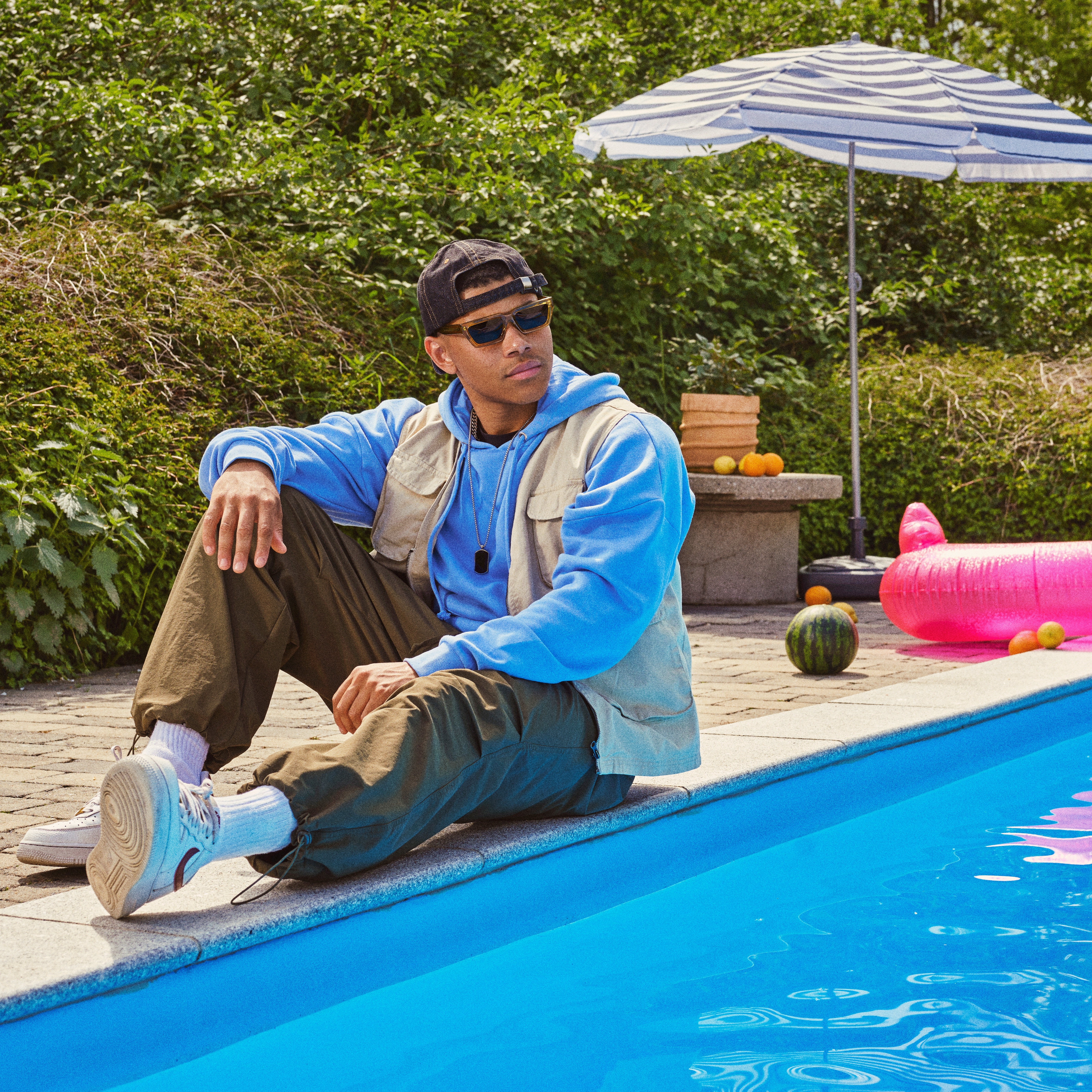 Lacuna | Donker Gewassen Denim Baseball Cap - 5