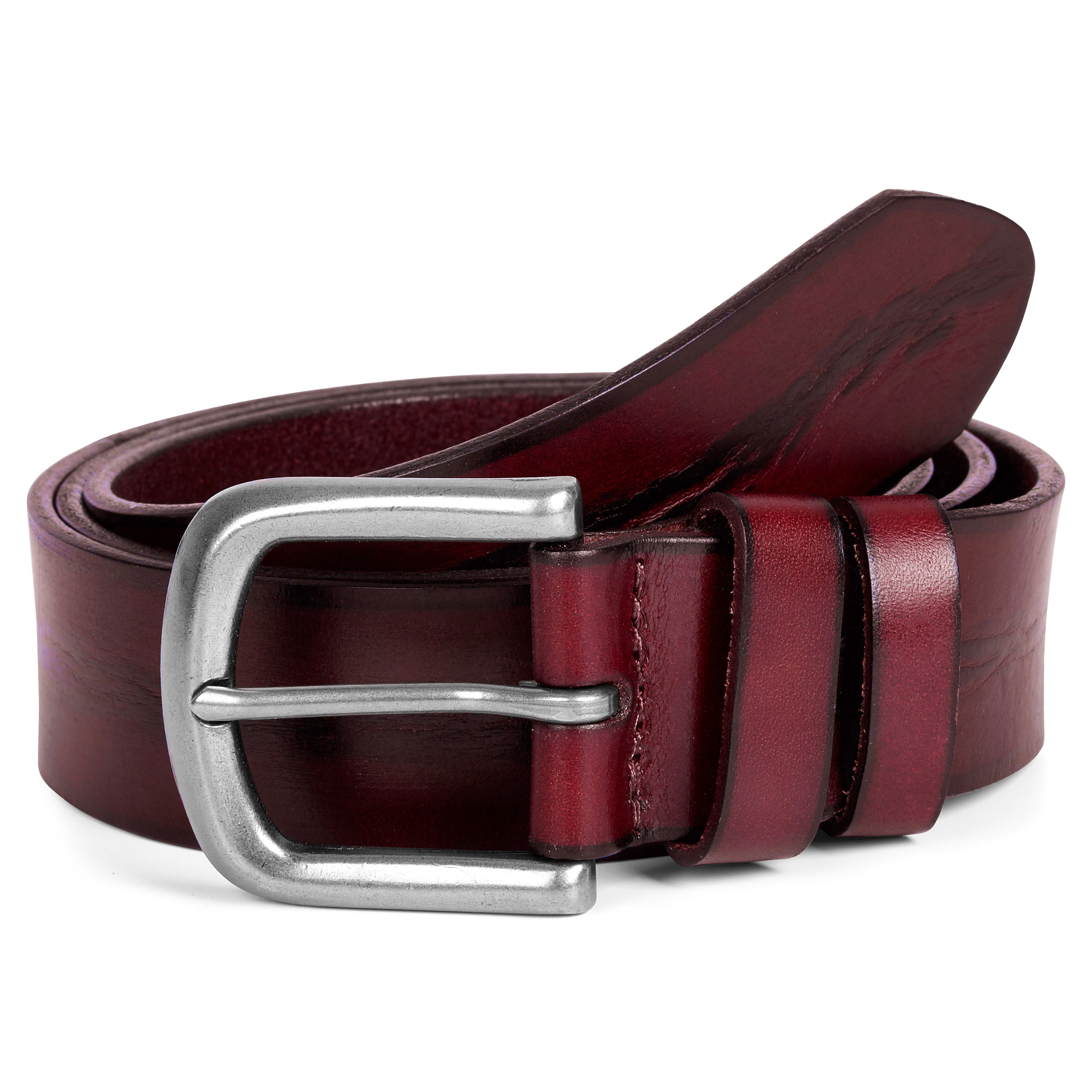 Härligt Rött Texturerat Bälte - 1