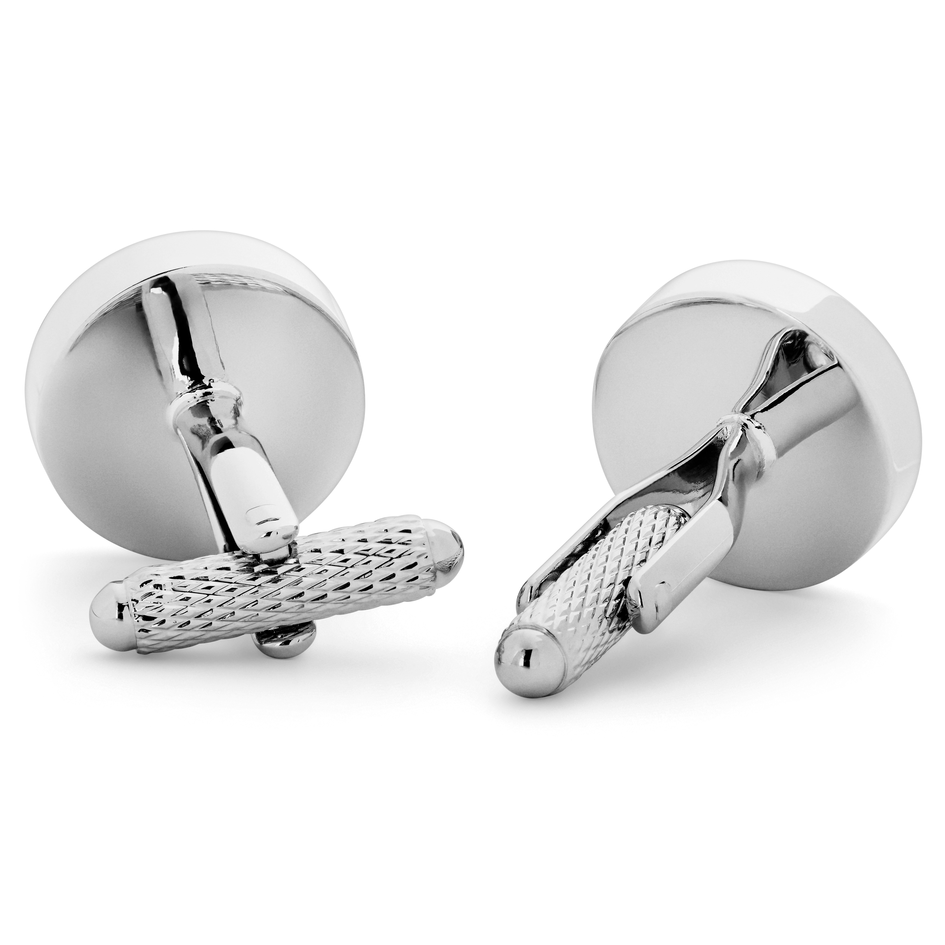 Meraklis | Cirkonija aproču pogas sudraba un zaļā krāsā - 2