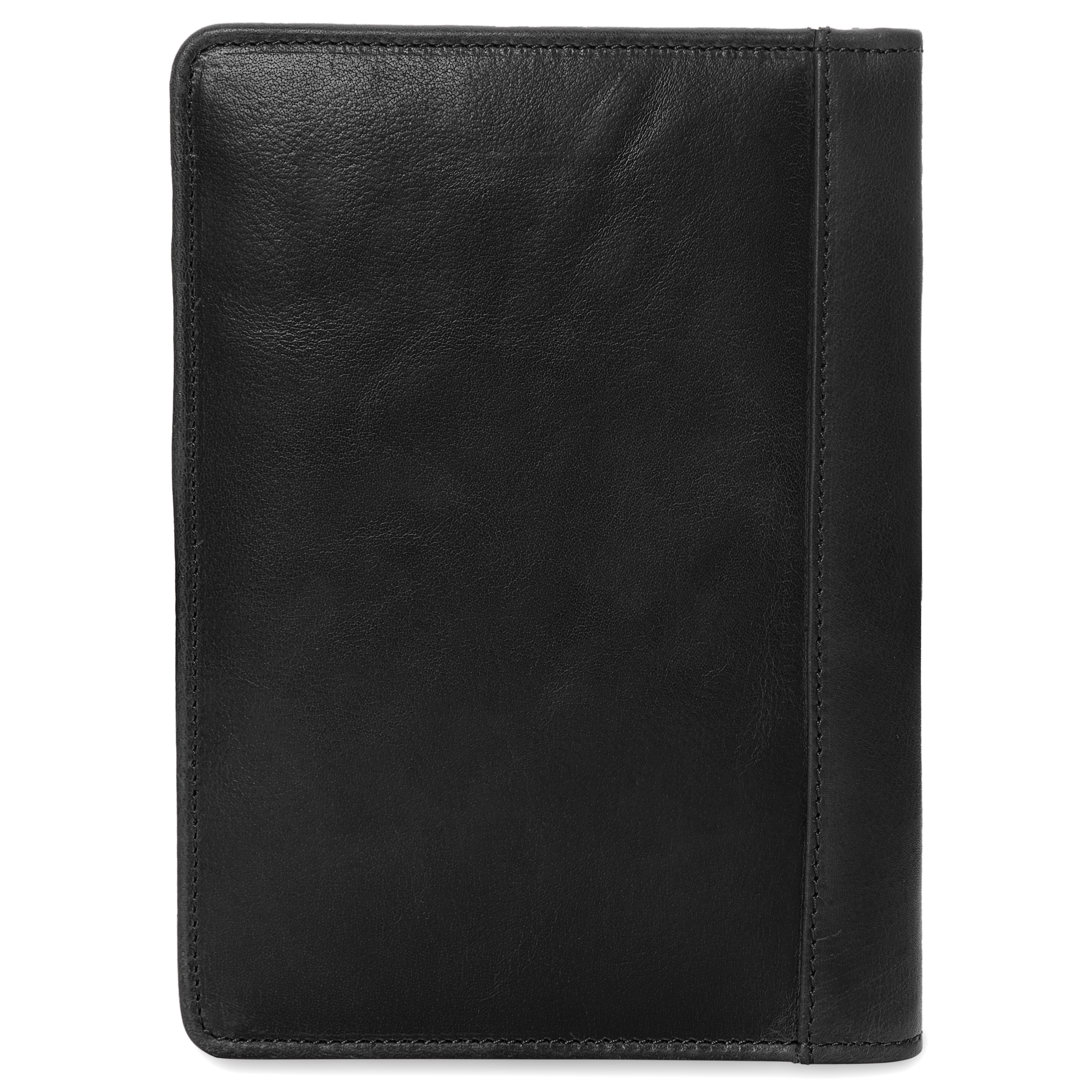 Sort Mappe i bøffelskinn for notisbøker og journaler - 3