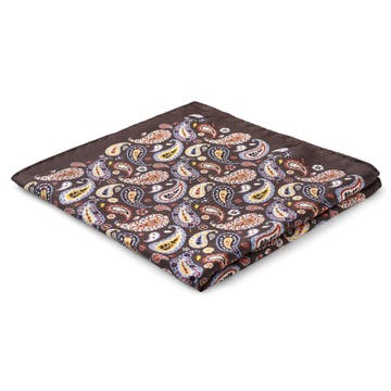 Virtuo | Burgundy Paisley Silk Pocket Square Virtuo | Burgundy Paisley Silk Pocket Square