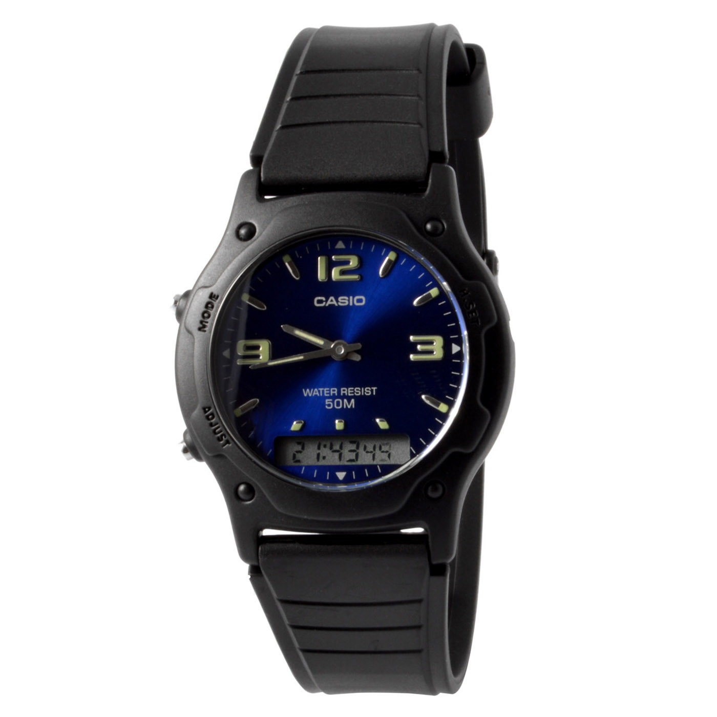 Casio-Herrenuhr mit blauen Details - 1