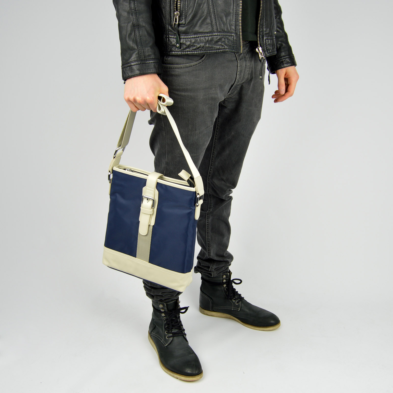 Navy Skulderveske - 8