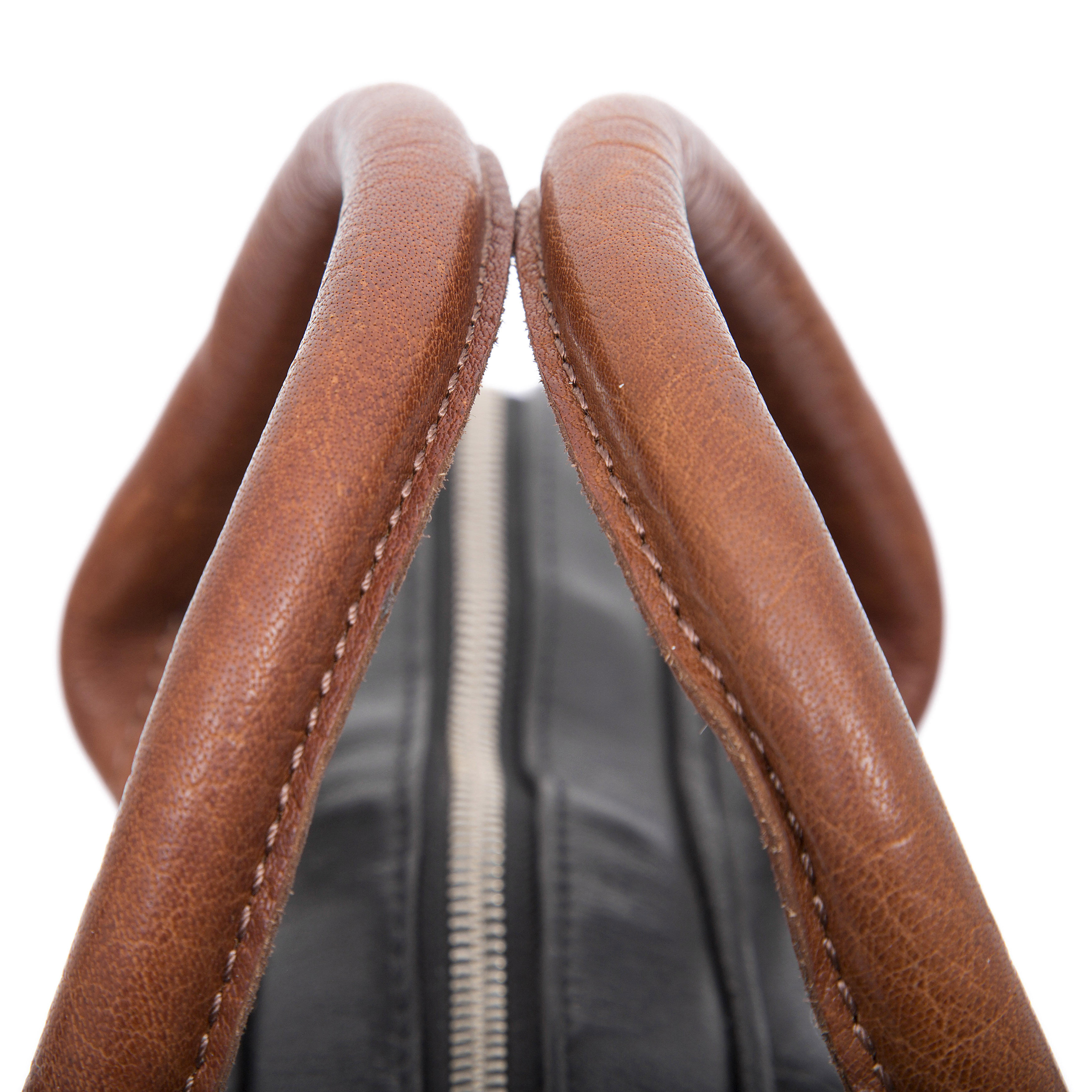 Geantă Montreal Slim 13" Executive din piele neagră și cafenie  - 13