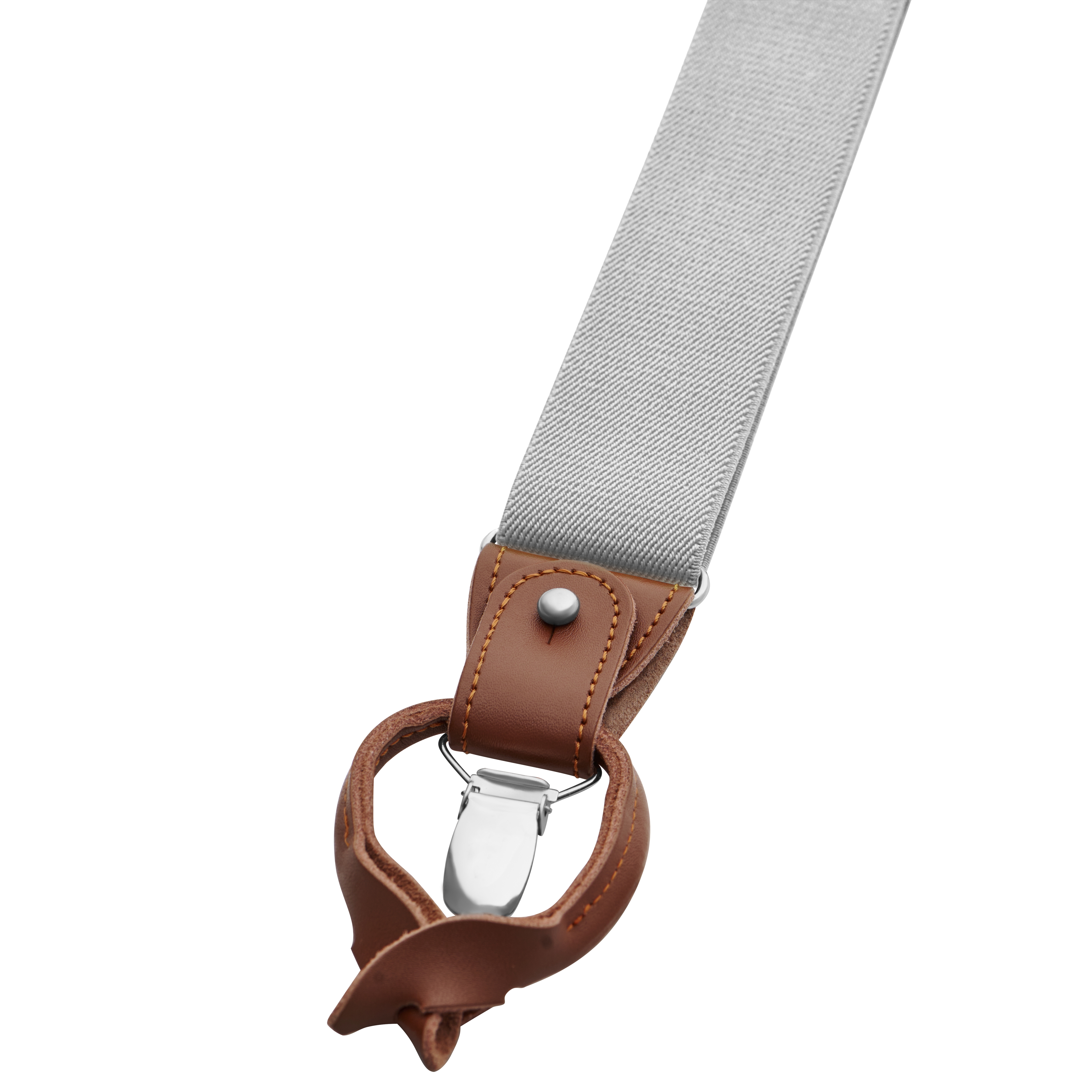 Vexel | Wide Light-Gray Convertible X-back Braces - 3