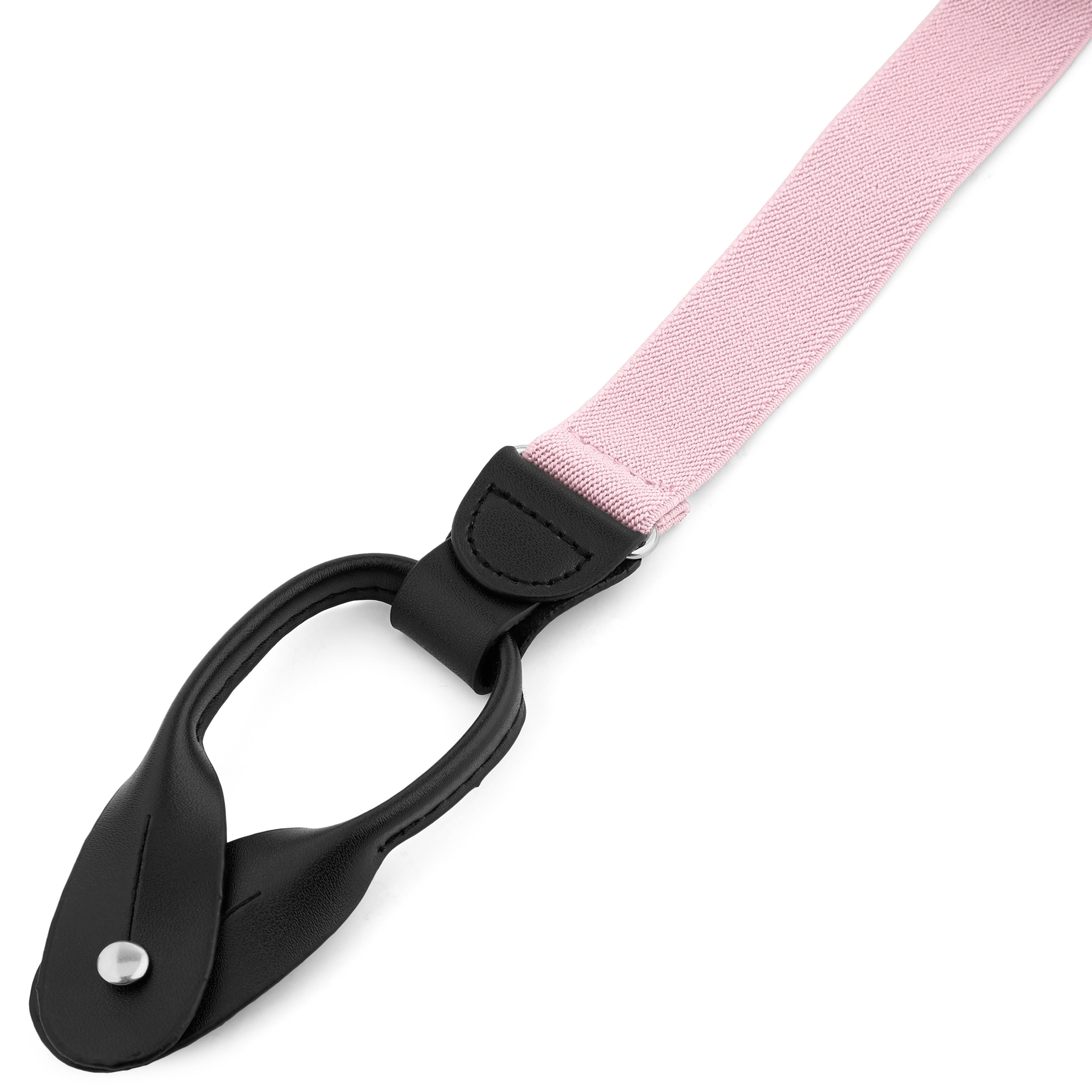 Schmale Rosa Hosenträger Zum Knöpfen - 2