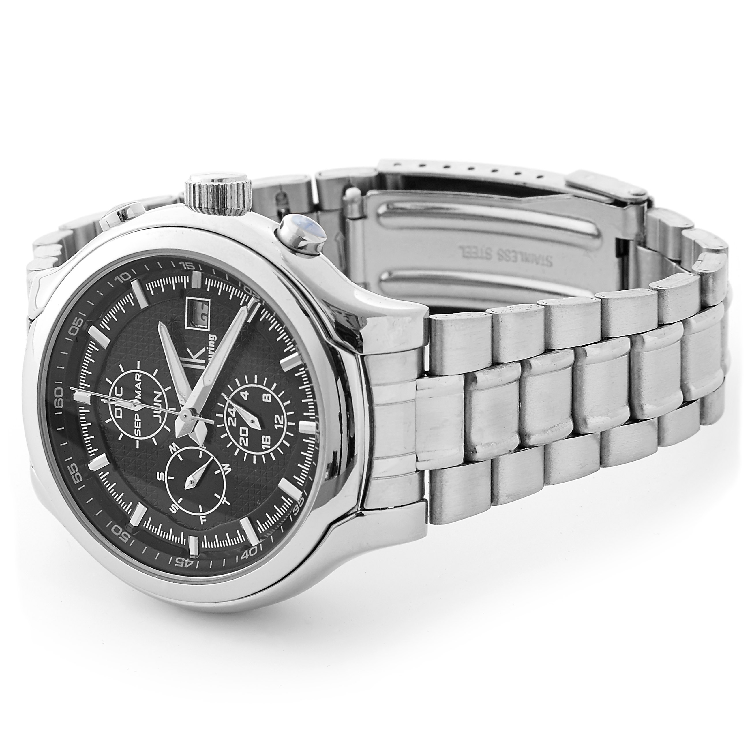 Sort-på-Sølvfarve Ur - 2