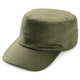 Lacuna | Войнишкозелена кадетска шапка от деним