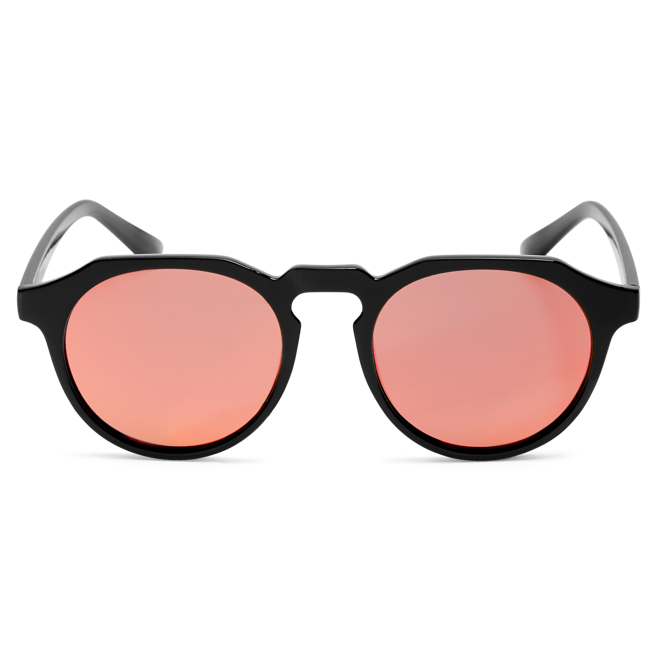 Chunky Rose-Coloured Polarized Sunglasses - 1