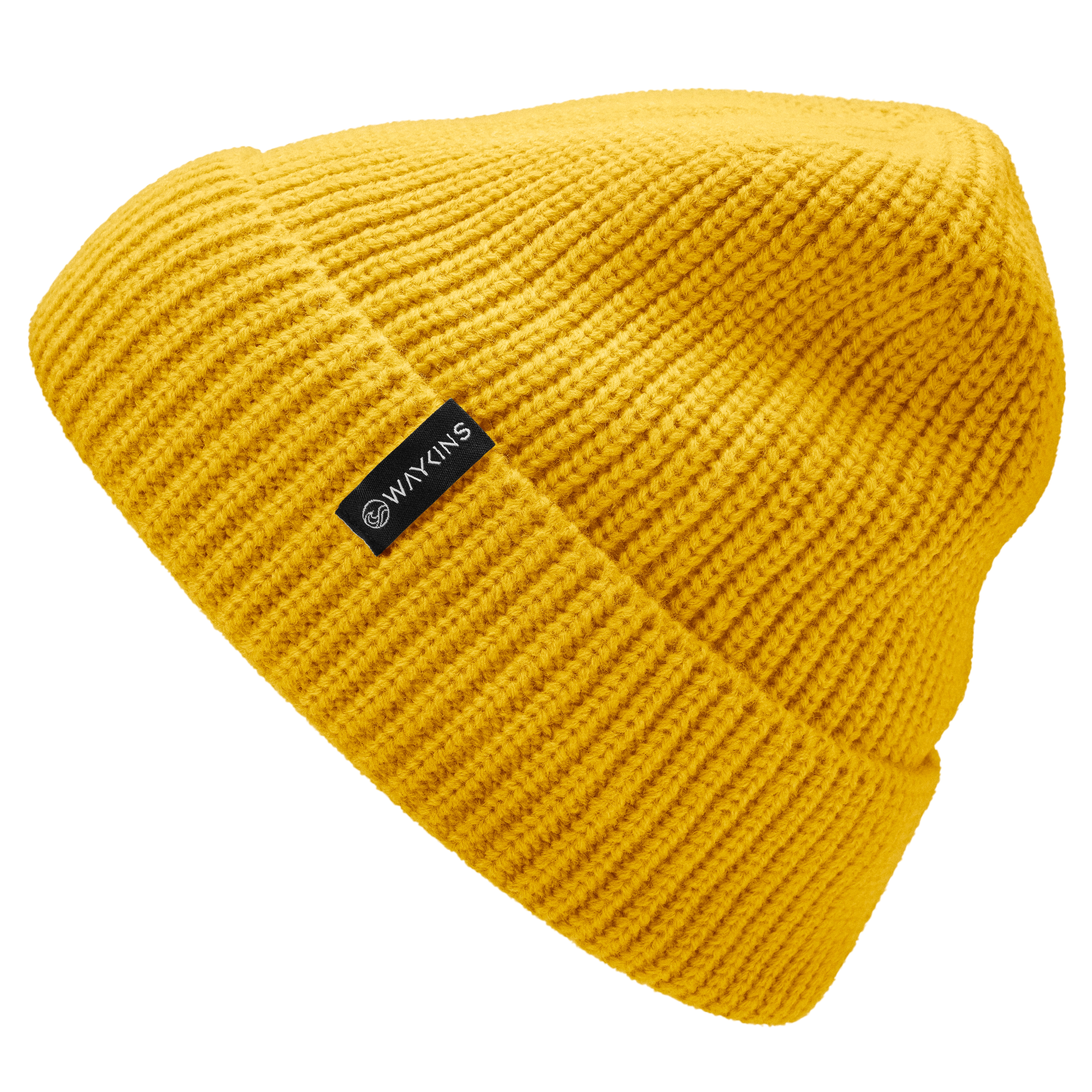 Baltic | Gele Geribde Acryl Beanie - 3