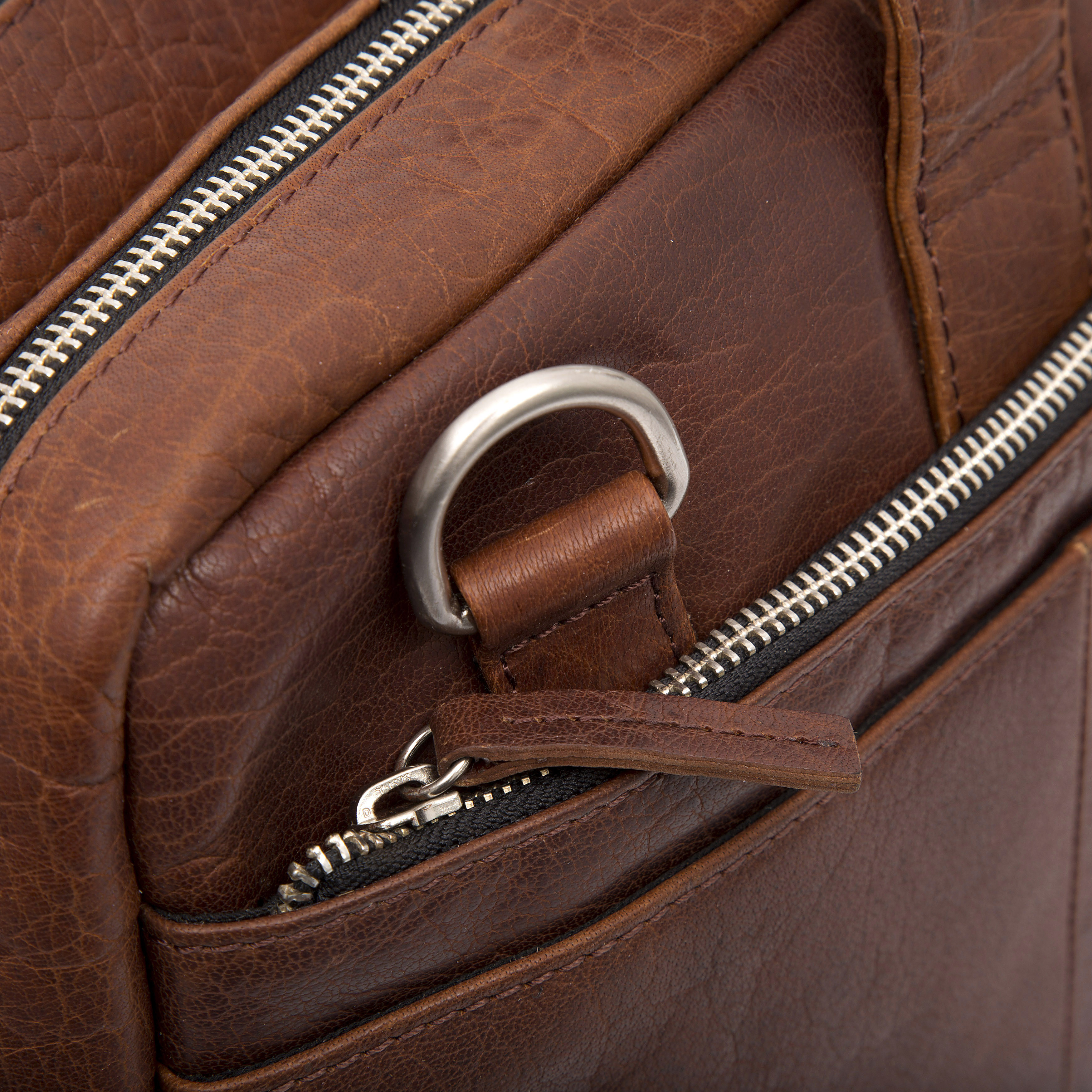 Montreal XL Tan Leather Laptop Bag - 13