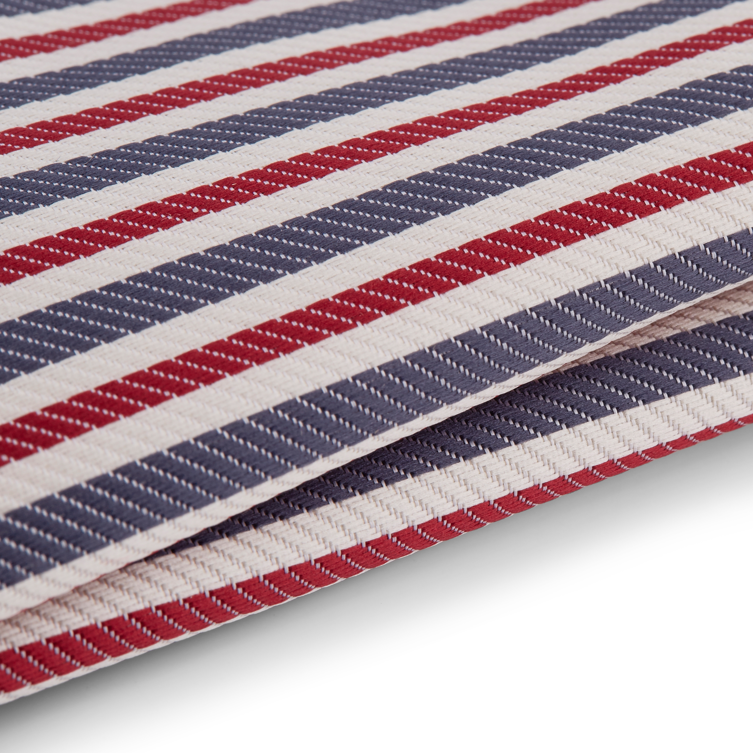 Blekt Röd & Blårandig Bröstnäsduk - 2