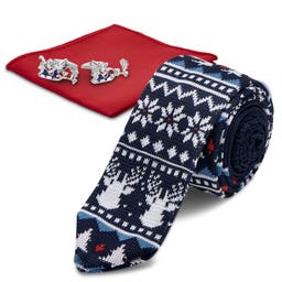 Christmas-Themed Suit Accessory Set