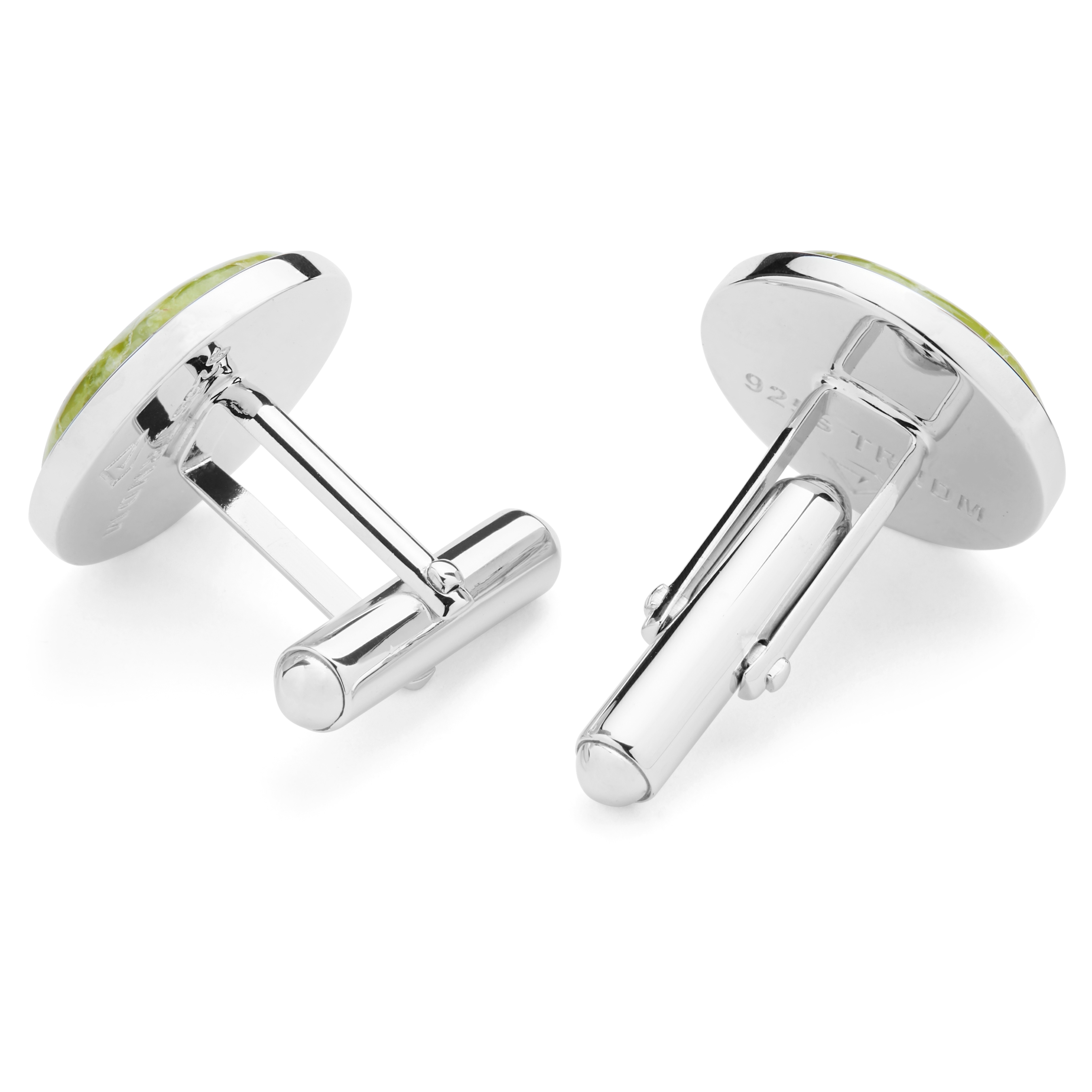 Grøn Opalit 925s Nils Manchetknapper - 2