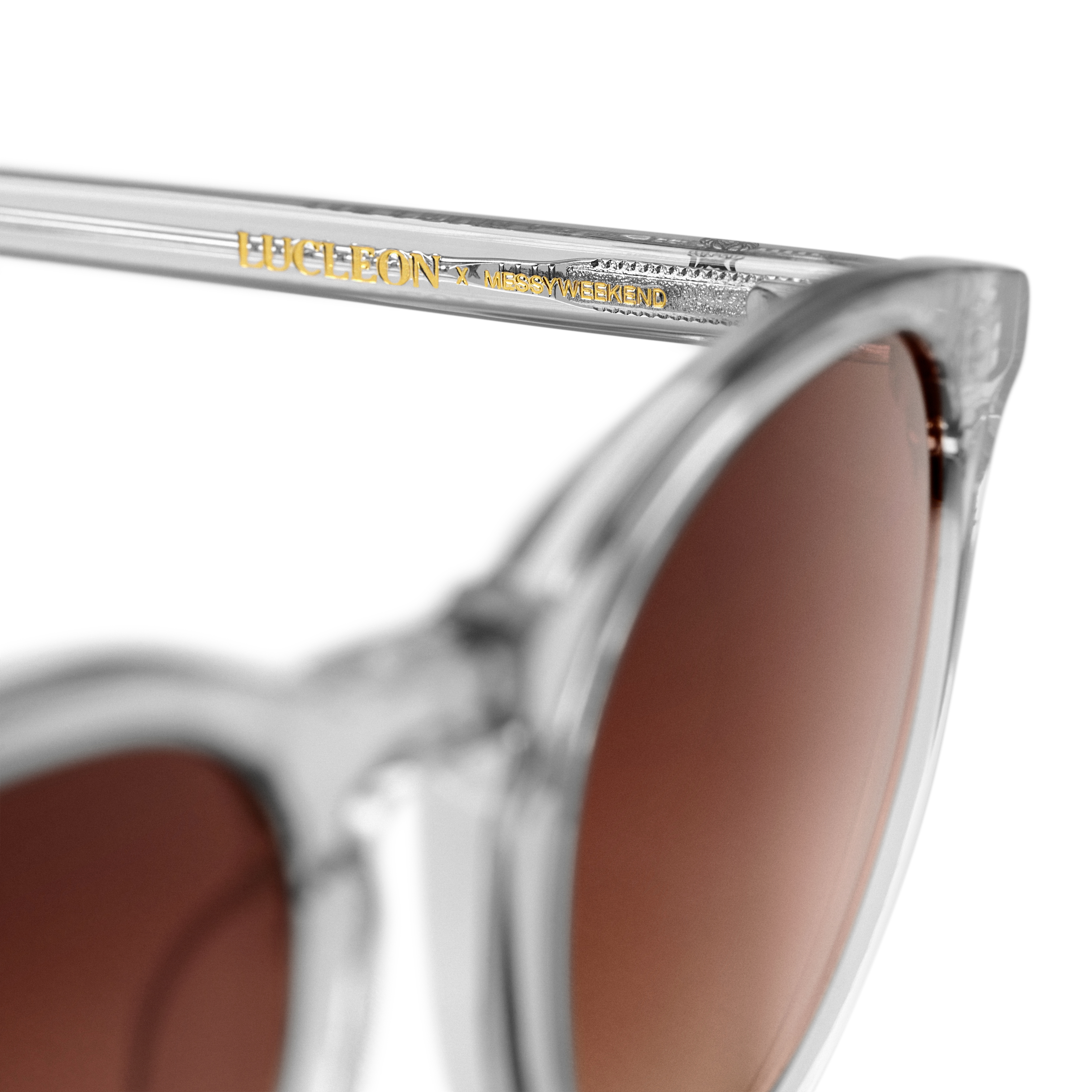 Round Brown Horn-Rimmed New Depp Sunglasses - 5