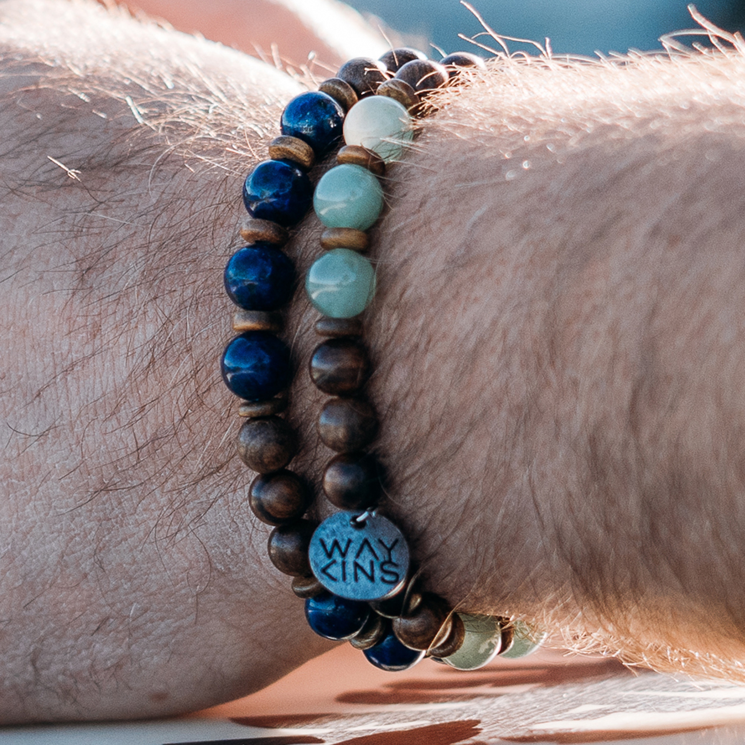 Wave | Green Aventurine & Wooden Bracelet | In stock! | Waykins