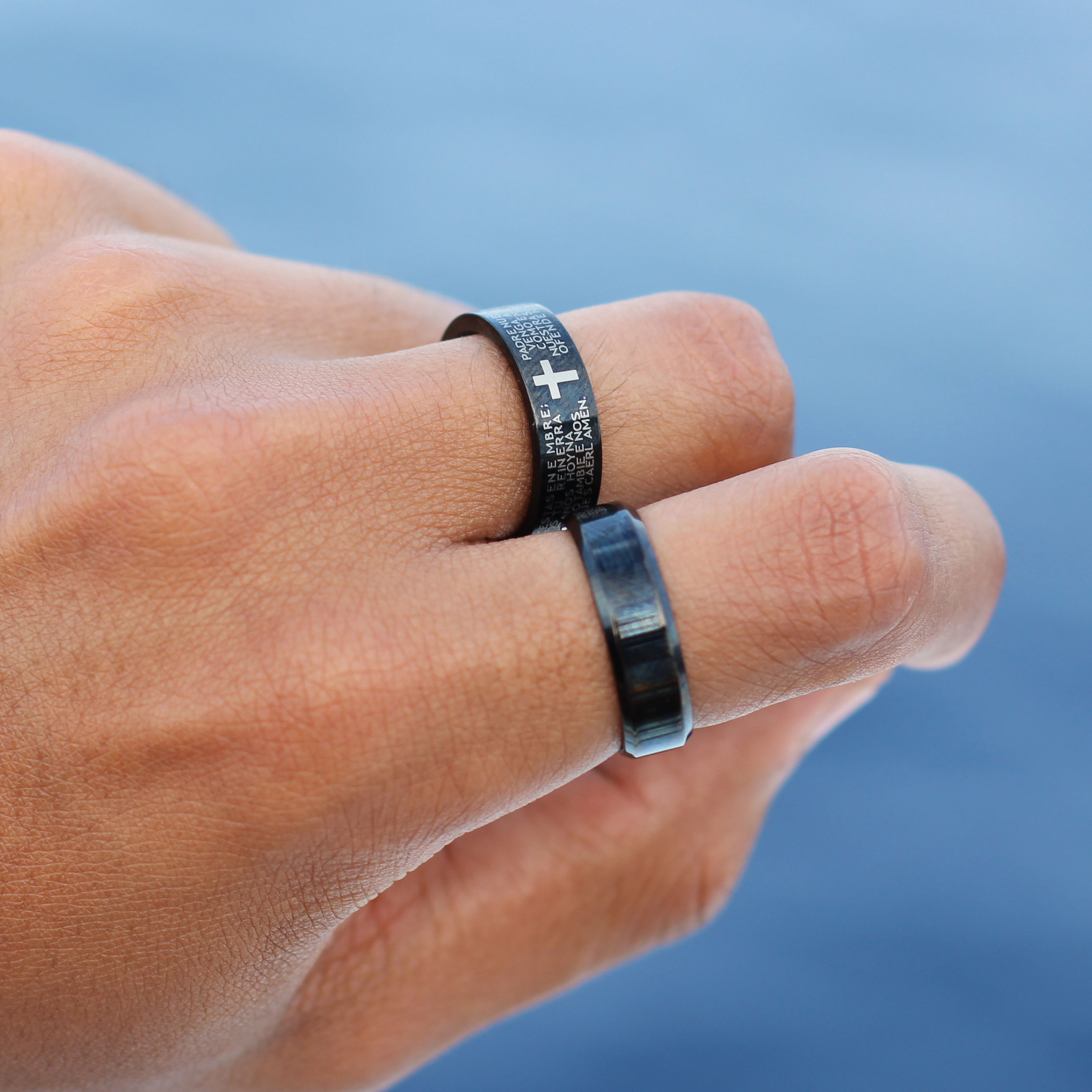 Anel em Aço Preto Vertigo - 5