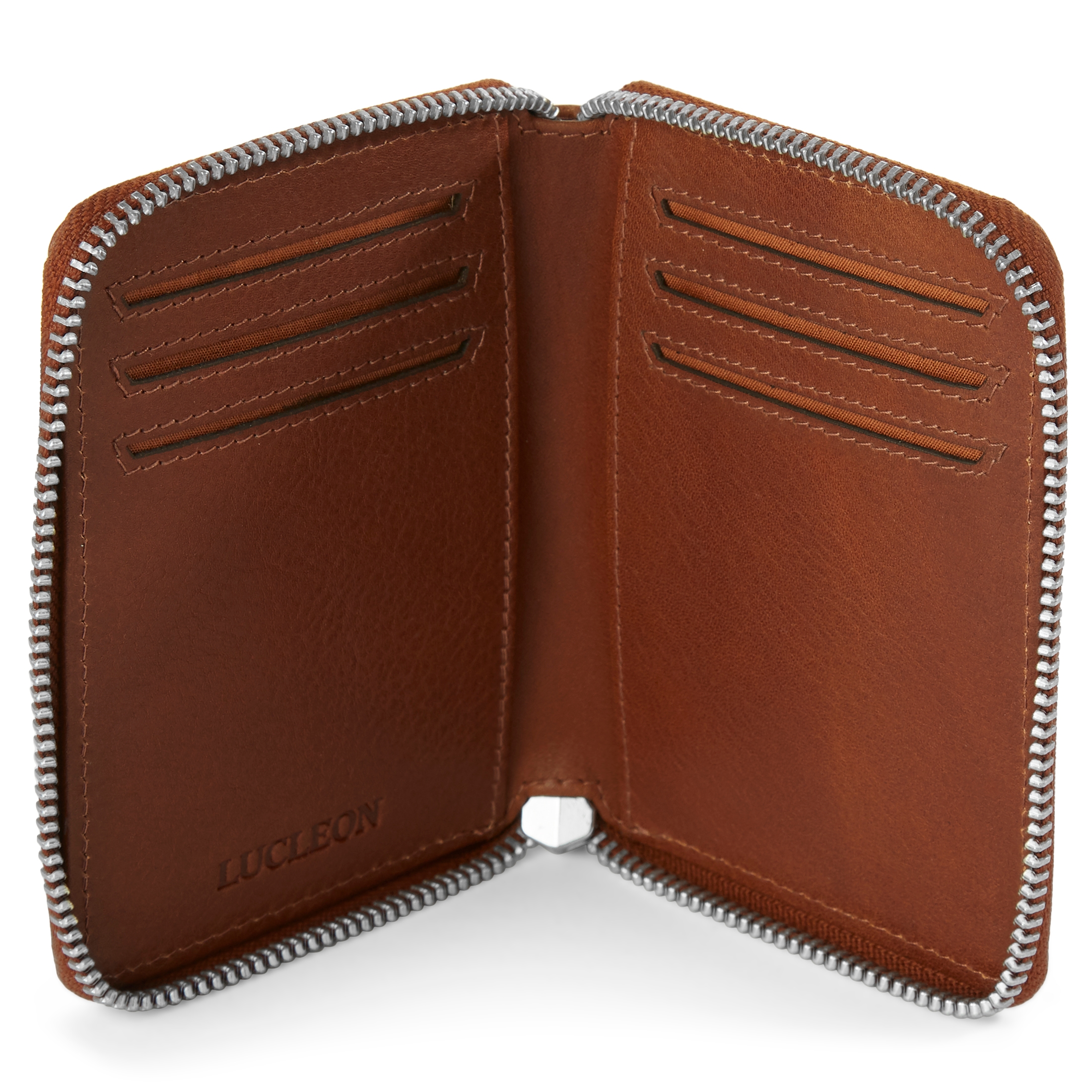 Larson Lysebrun RFID-Skinnlommebok - 2