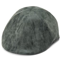 Harmaa vegaaninahkainen Moda Maximo -flat cap