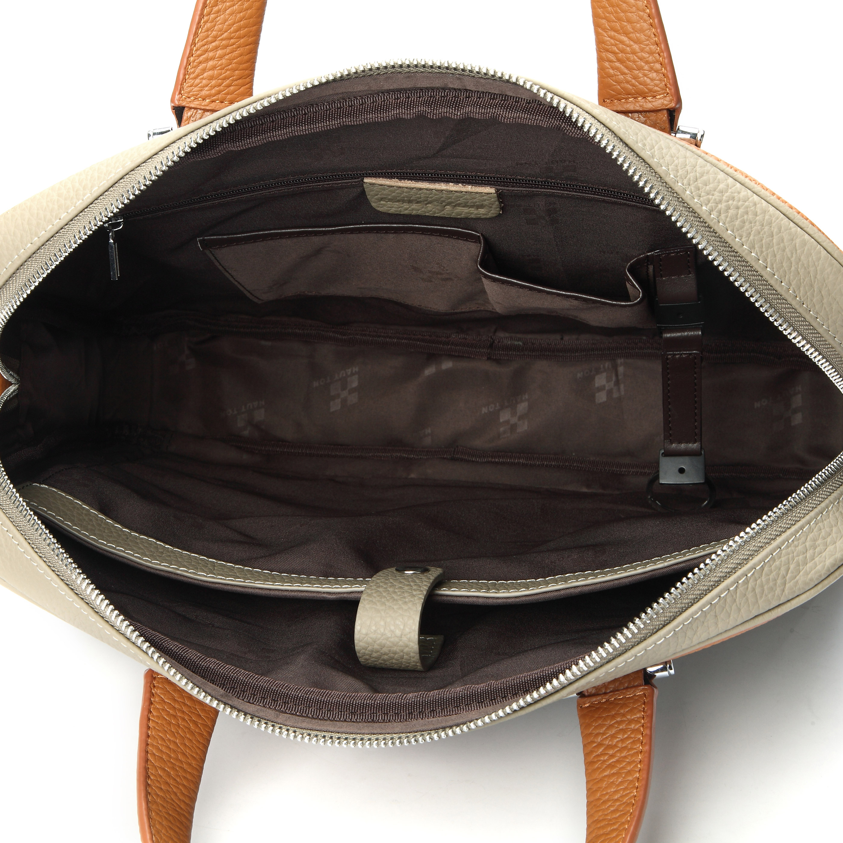 Harmaa Paris Executive Nahkalaukku - 4