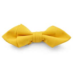Canary Yellow Basic Pointy Pre-Tied Bow Tie