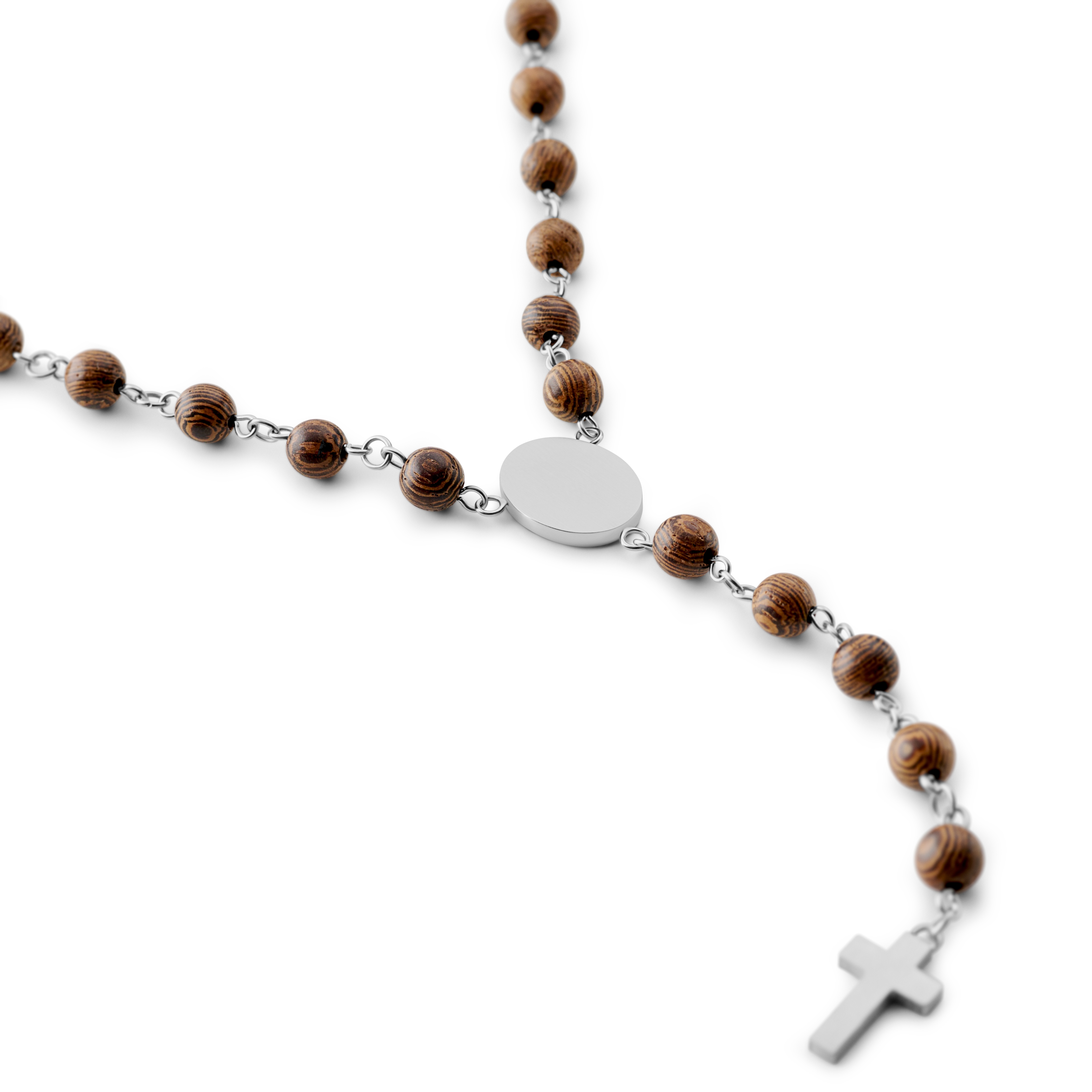 Varietas | Surgical Steel & Wood Bead Rosary - 3