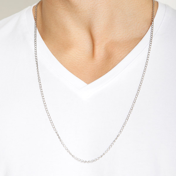 Sort Håndtegn Stålhalskæde - 3