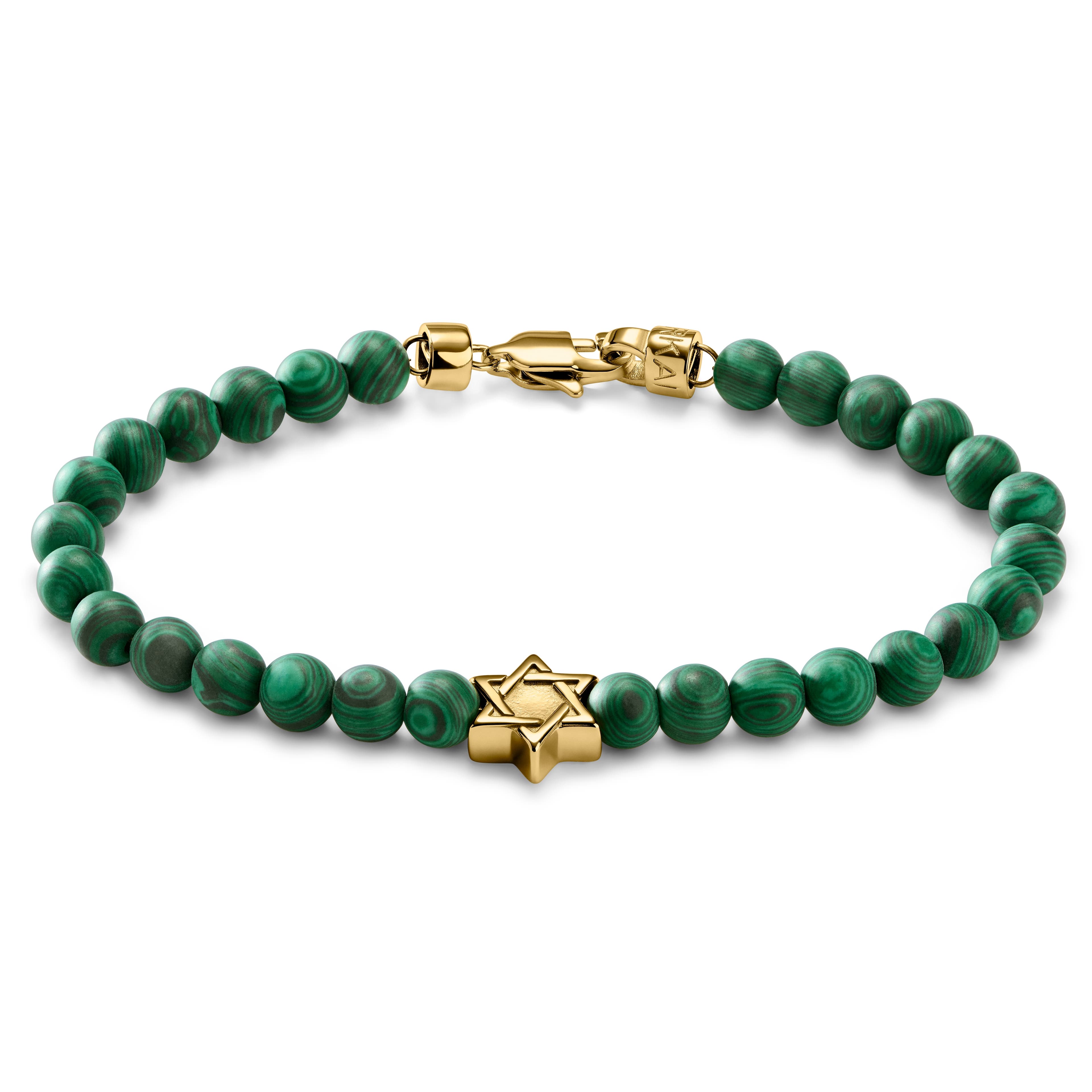 Unity | Bracelet L'étoile de David en malachite