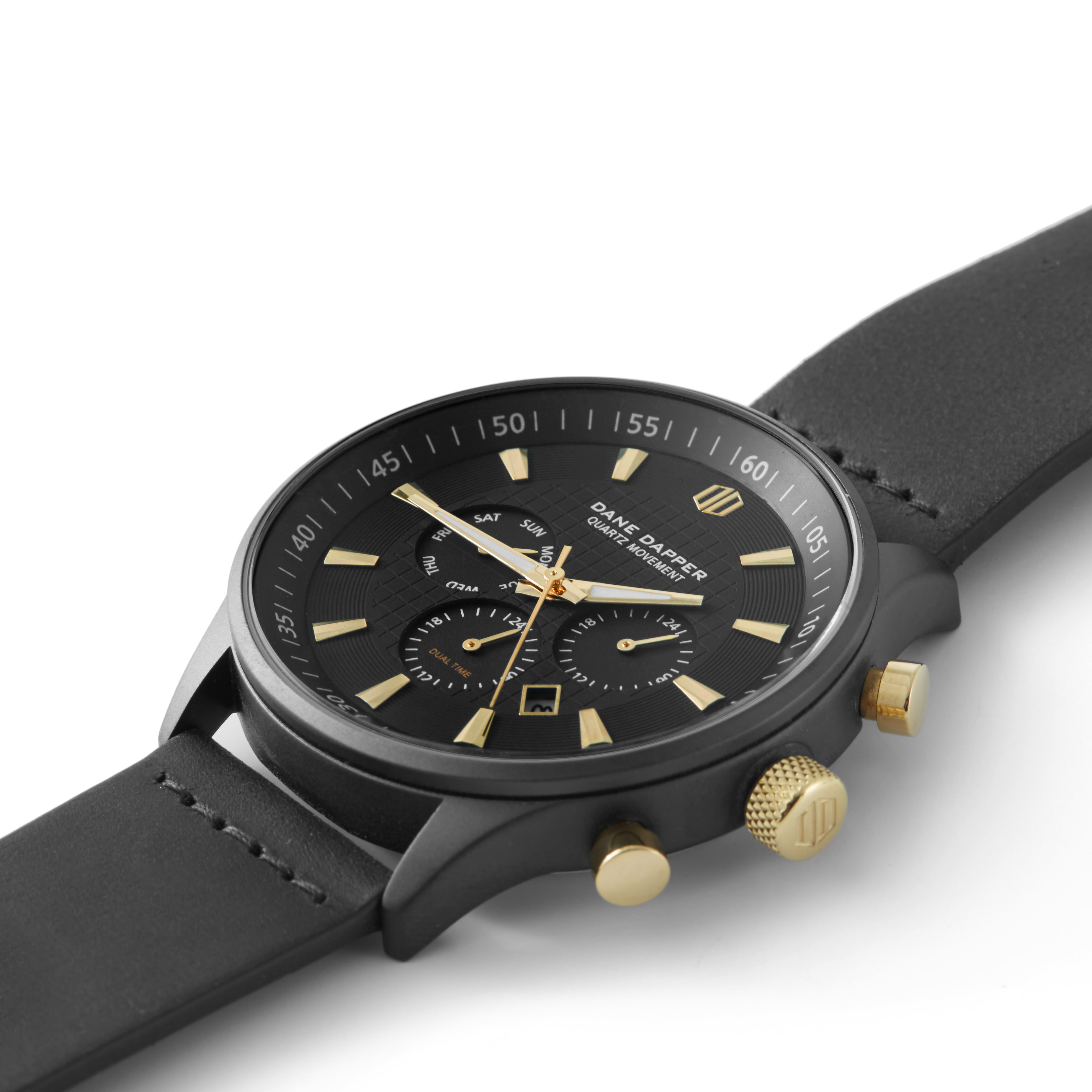 Black & Gold Troika Watch - 2