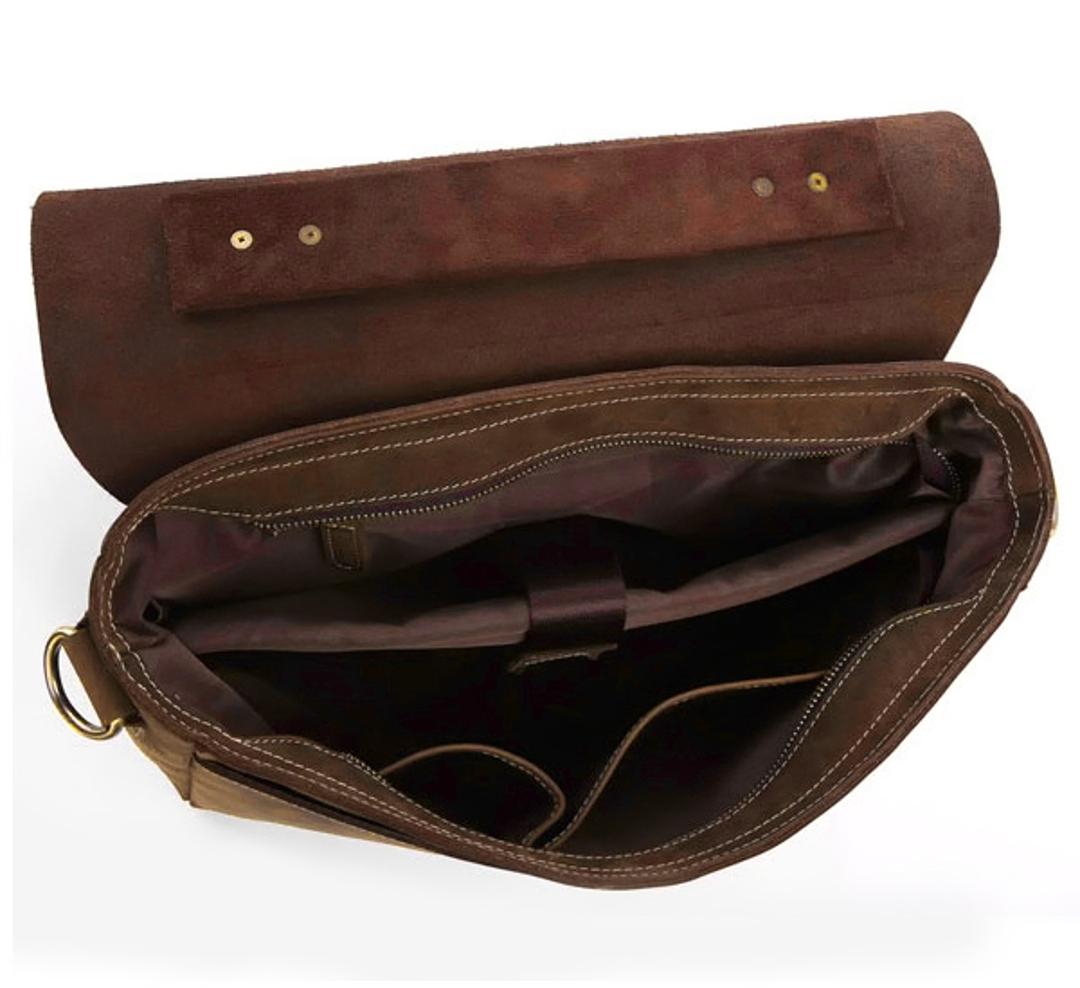 Sac en Cuir Marron Vintage - Marie - Maison Rottier - Marques de France Sac en Cuir Marron Vintage - Marie - Maison Rottier - Marques de France
