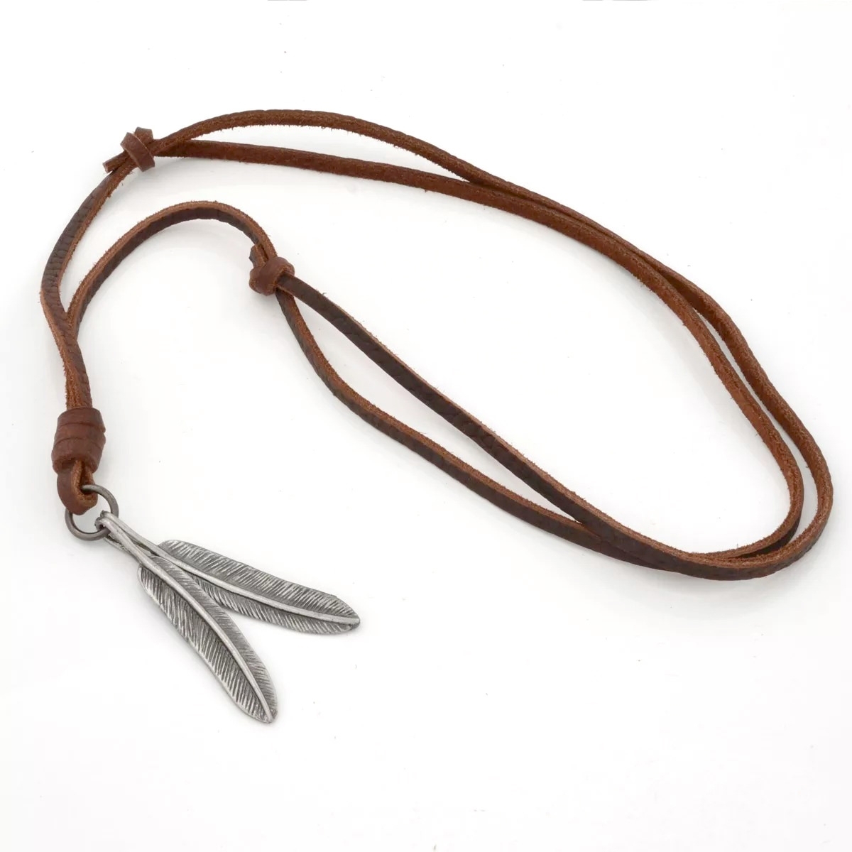 Collana con due piume - 4