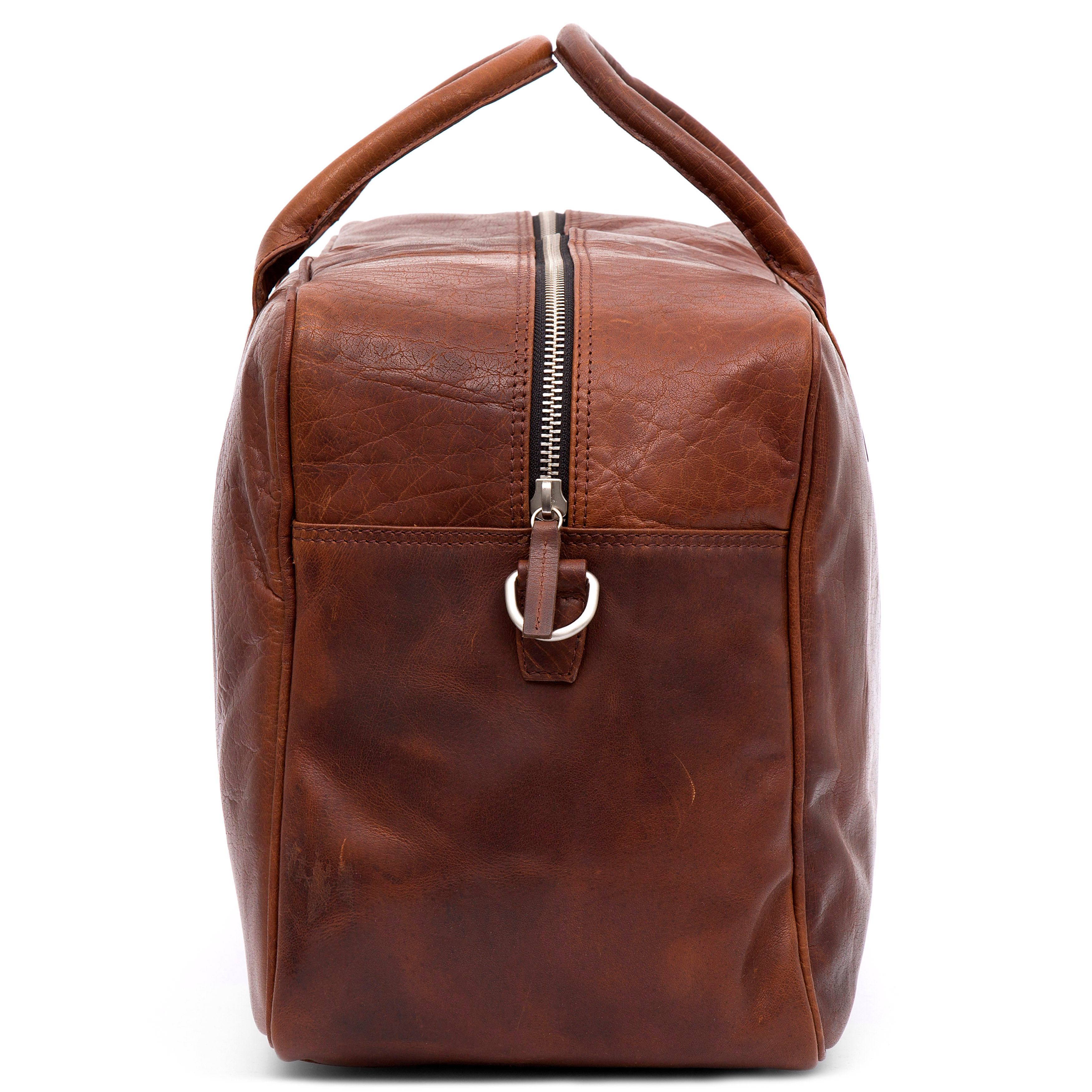 Borsa da viaggio Montreal in pelle marrone - 4