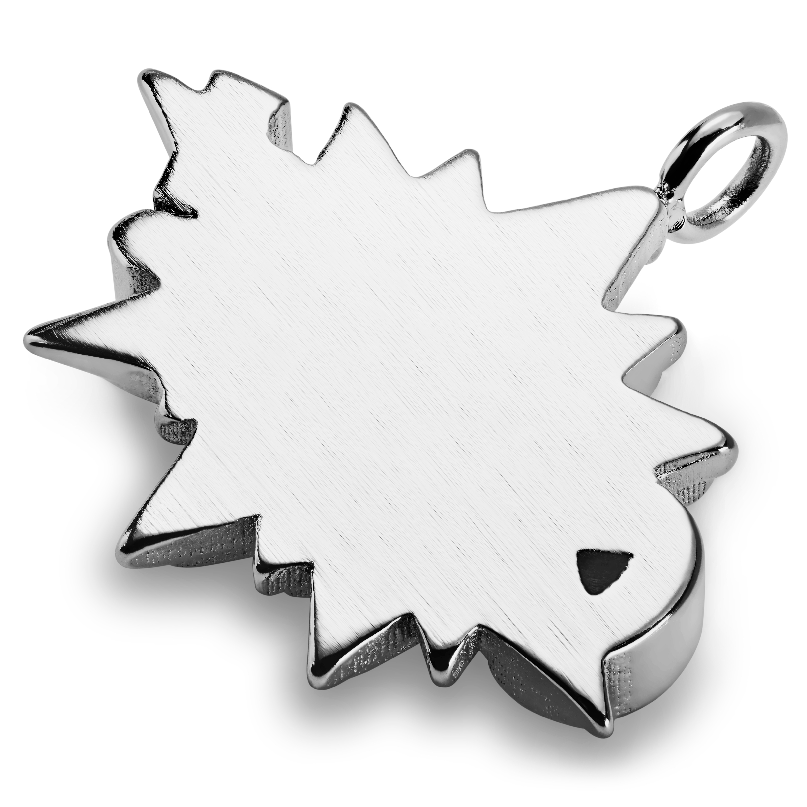 Jaygee | Silver-tone Stainless Steel Ouch Pendant - 3