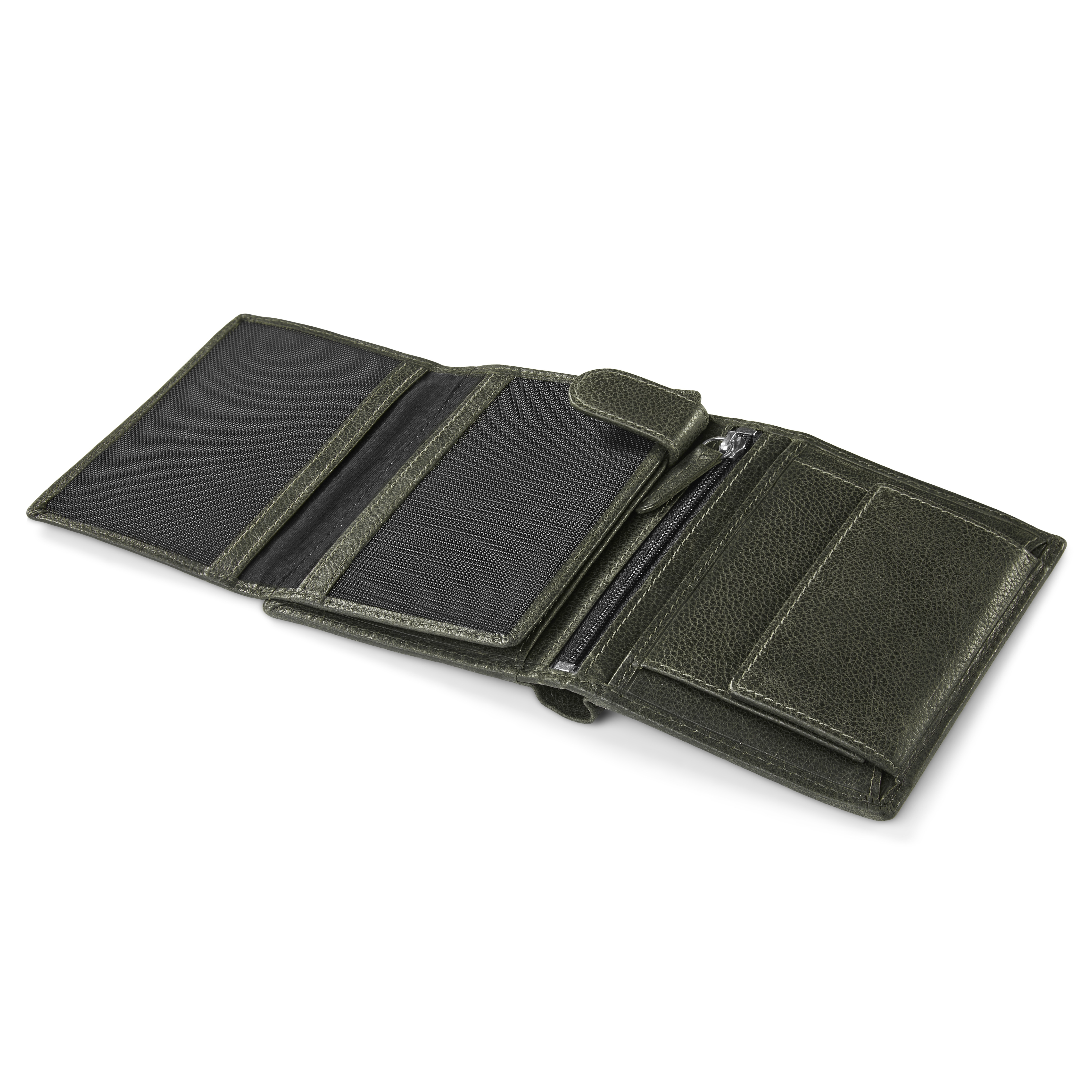 Licio Vintage Brown-Grey RFID Leather Wallet - 8