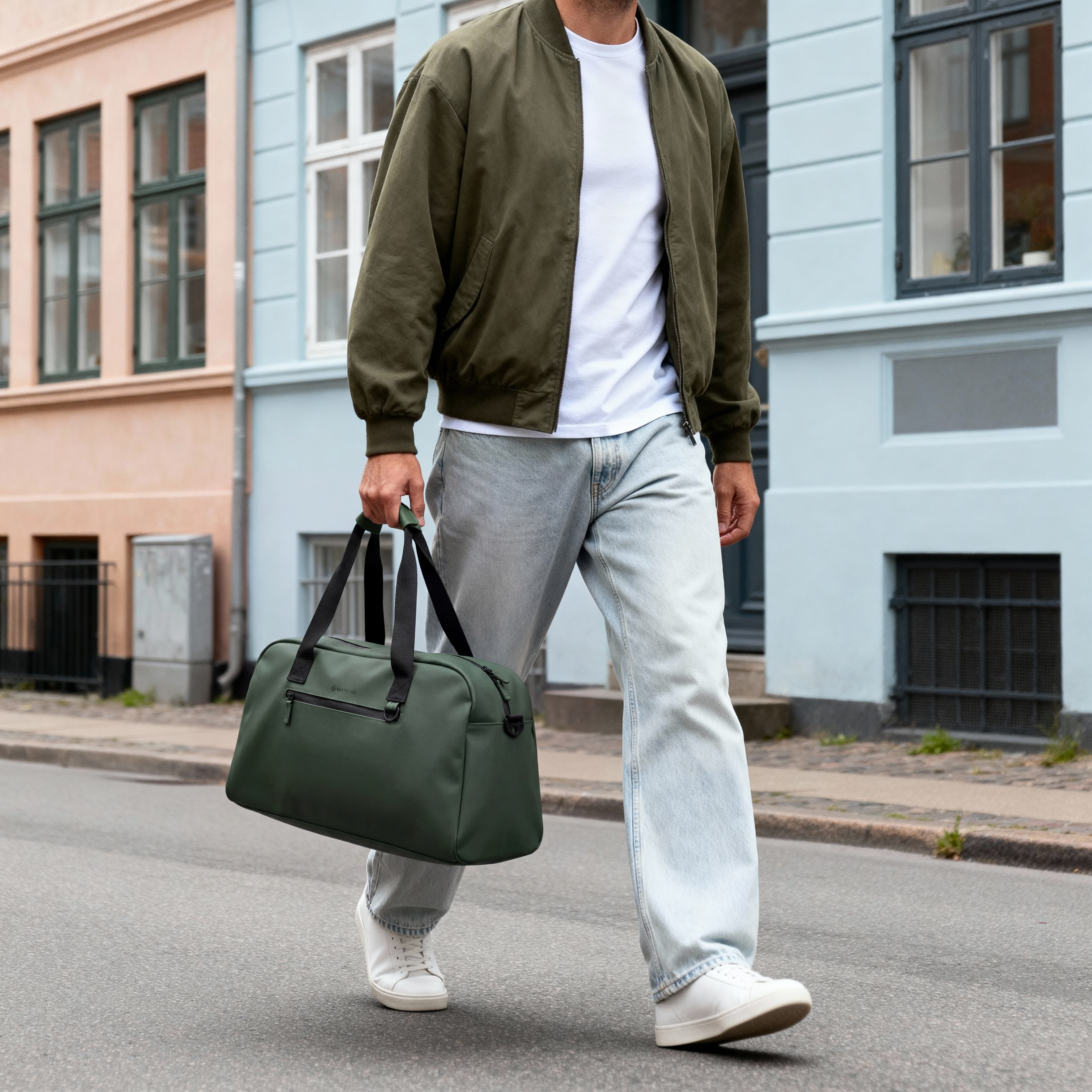 Horizon | Bolsa de viaje de PU resistente al agua verde militar - 2