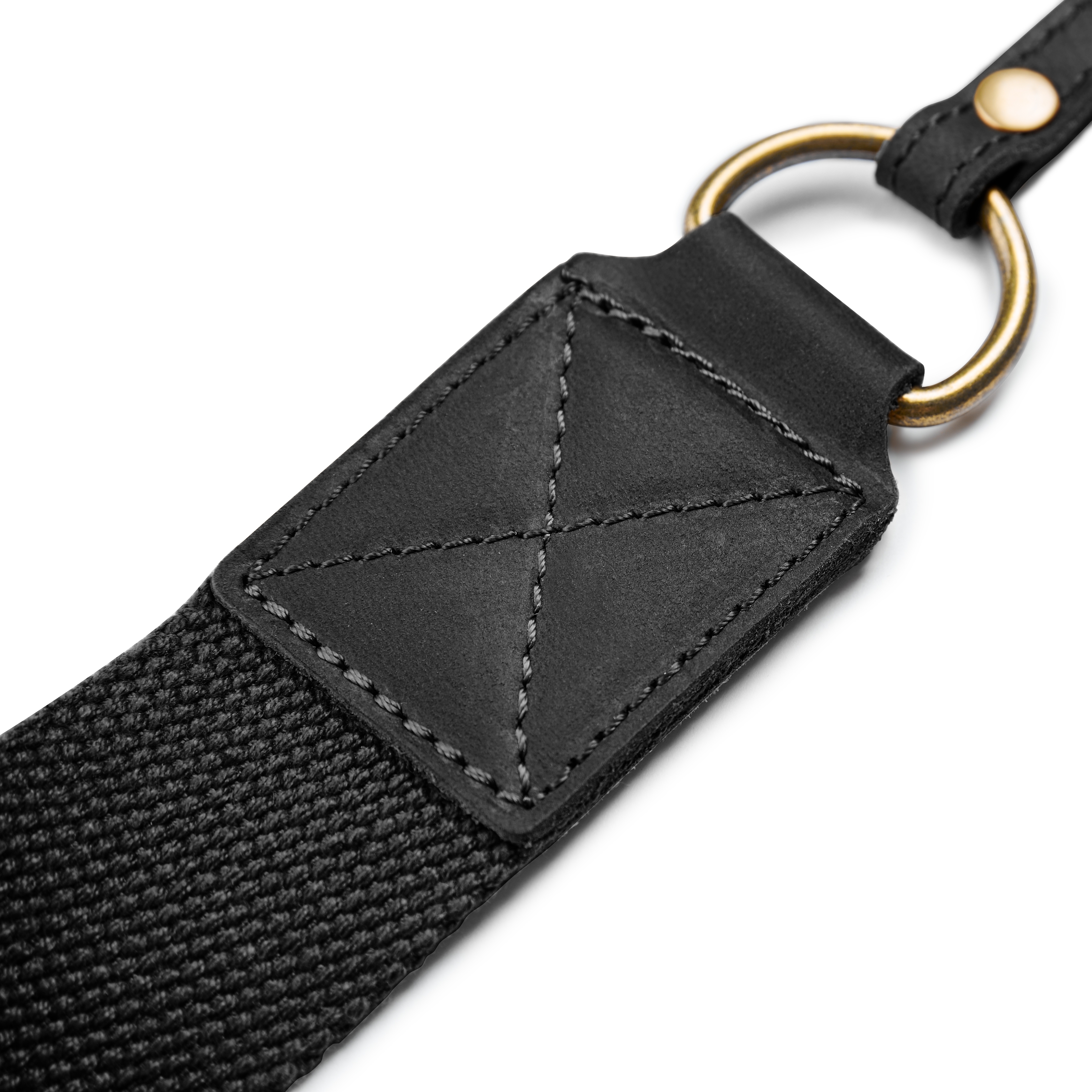 Camera Draagriem | Zwart Vintage Katoen en Leer - 4