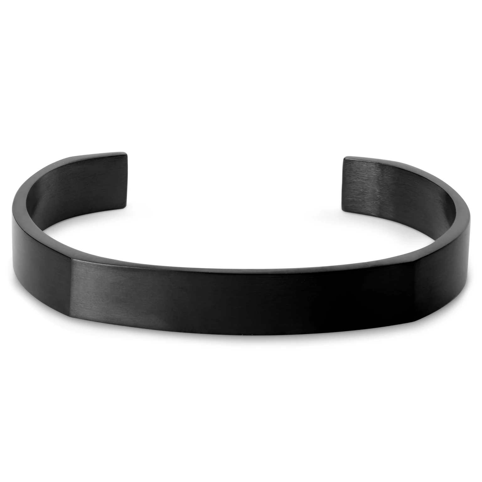 Bracciale rigido nero spazzolato Bracciale rigido nero spazzolato