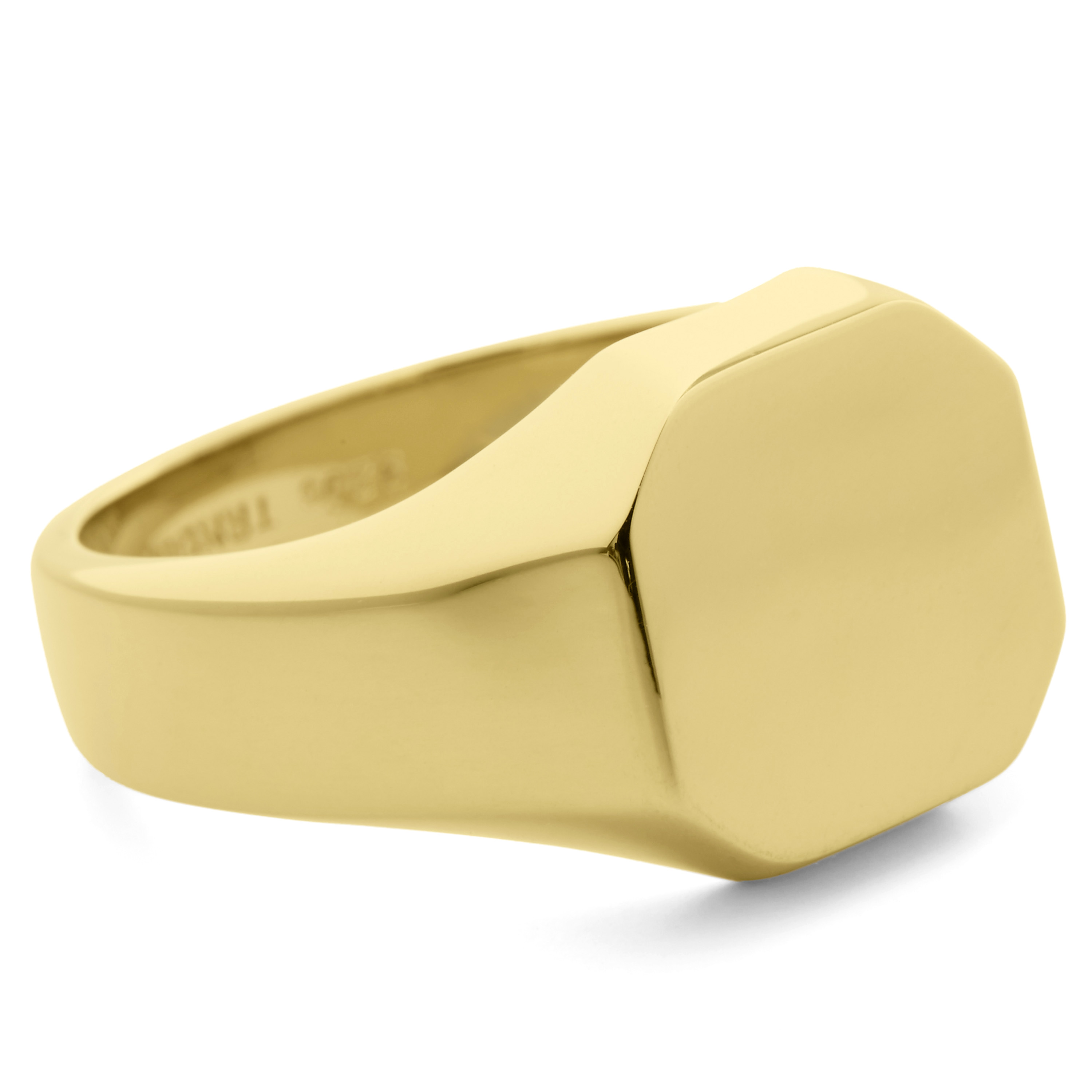 Signet 925s Gold Classic Ring - 2