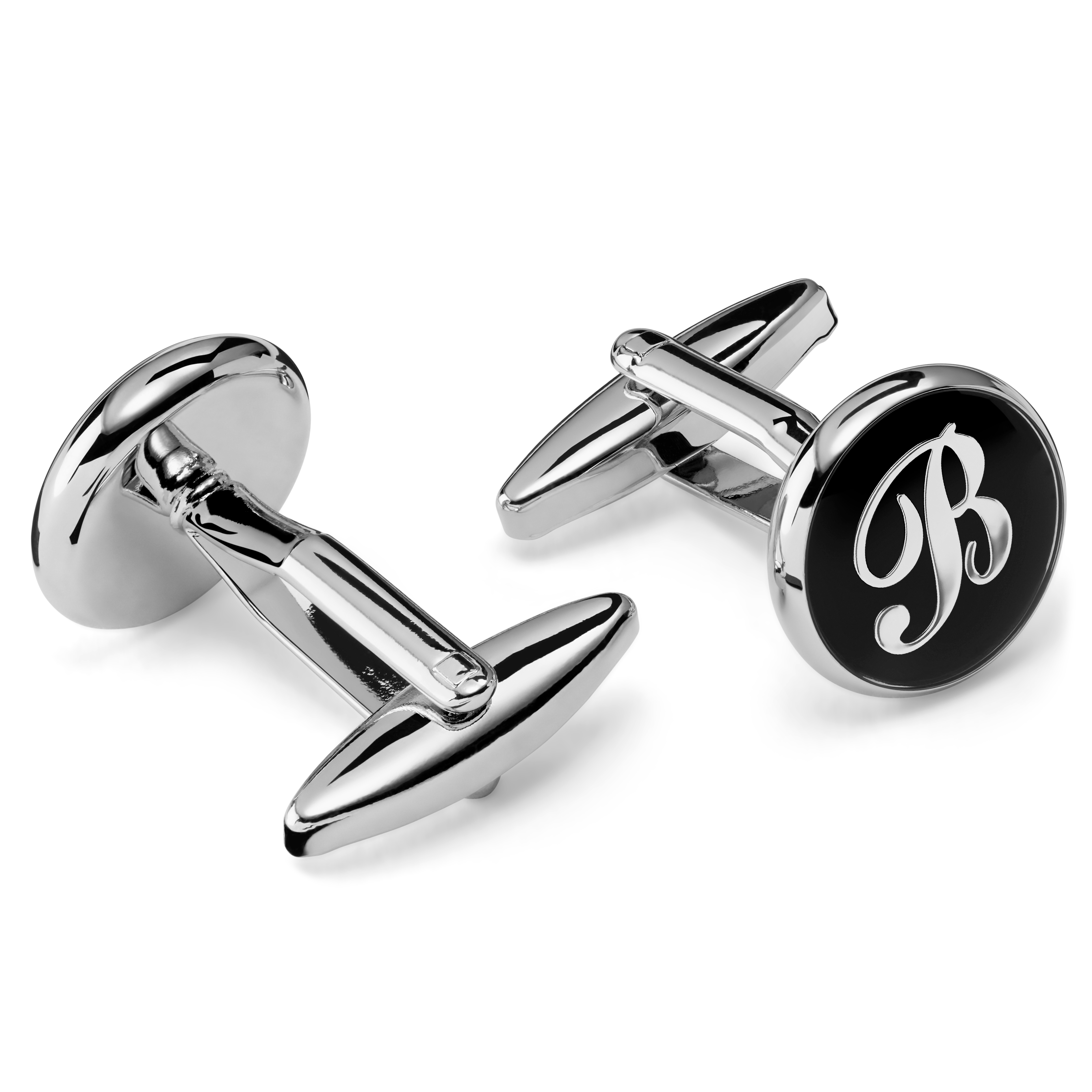 Kerek B betűs mandzsettagombok - 2