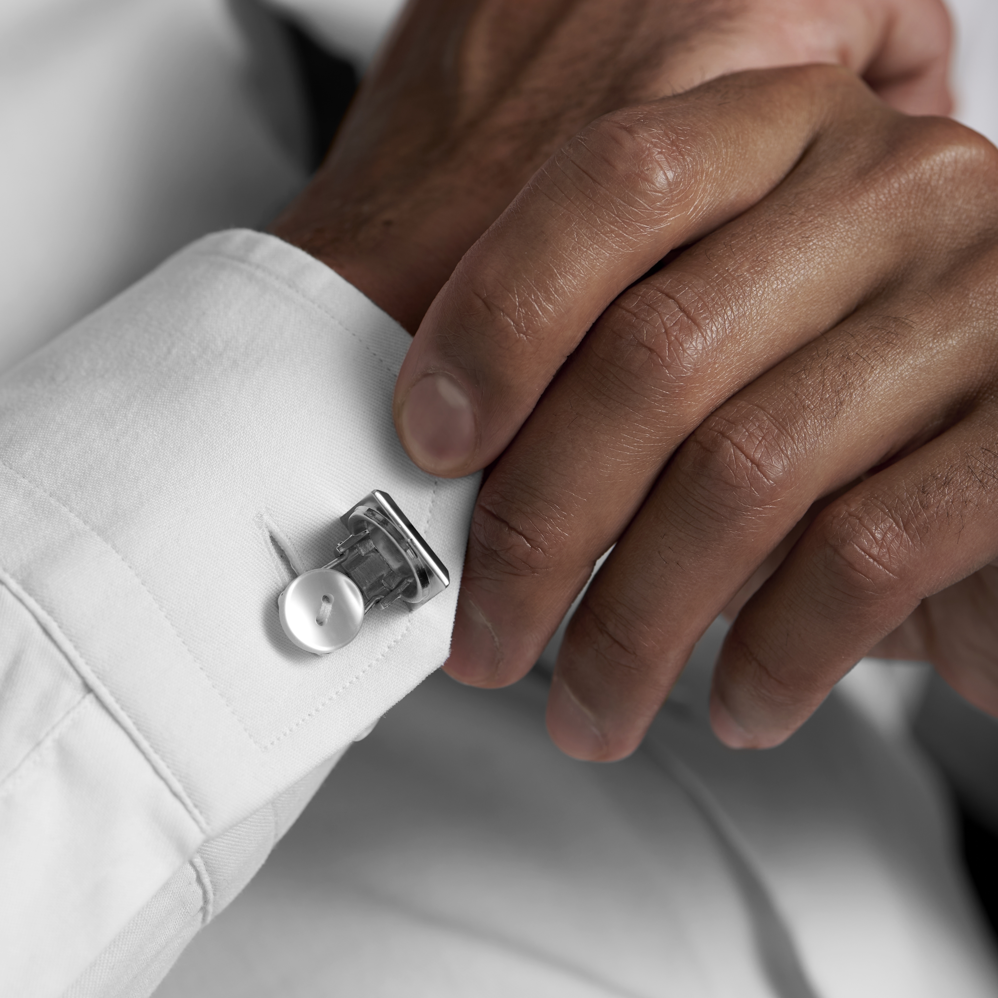 Cache-boutons carrés en nacre - 4