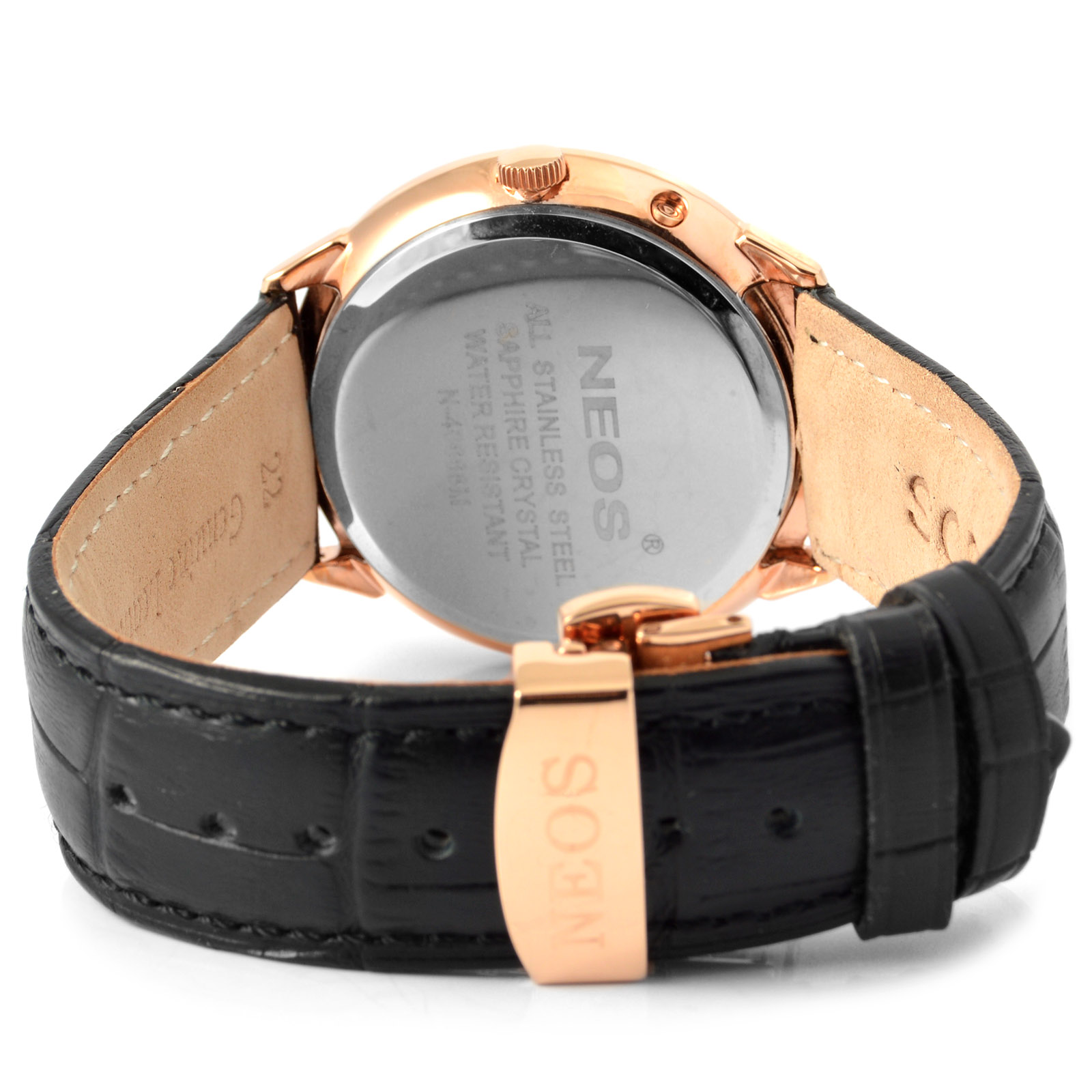 City Saphirglas Armbanduhr Schwarz Kupfer - 7