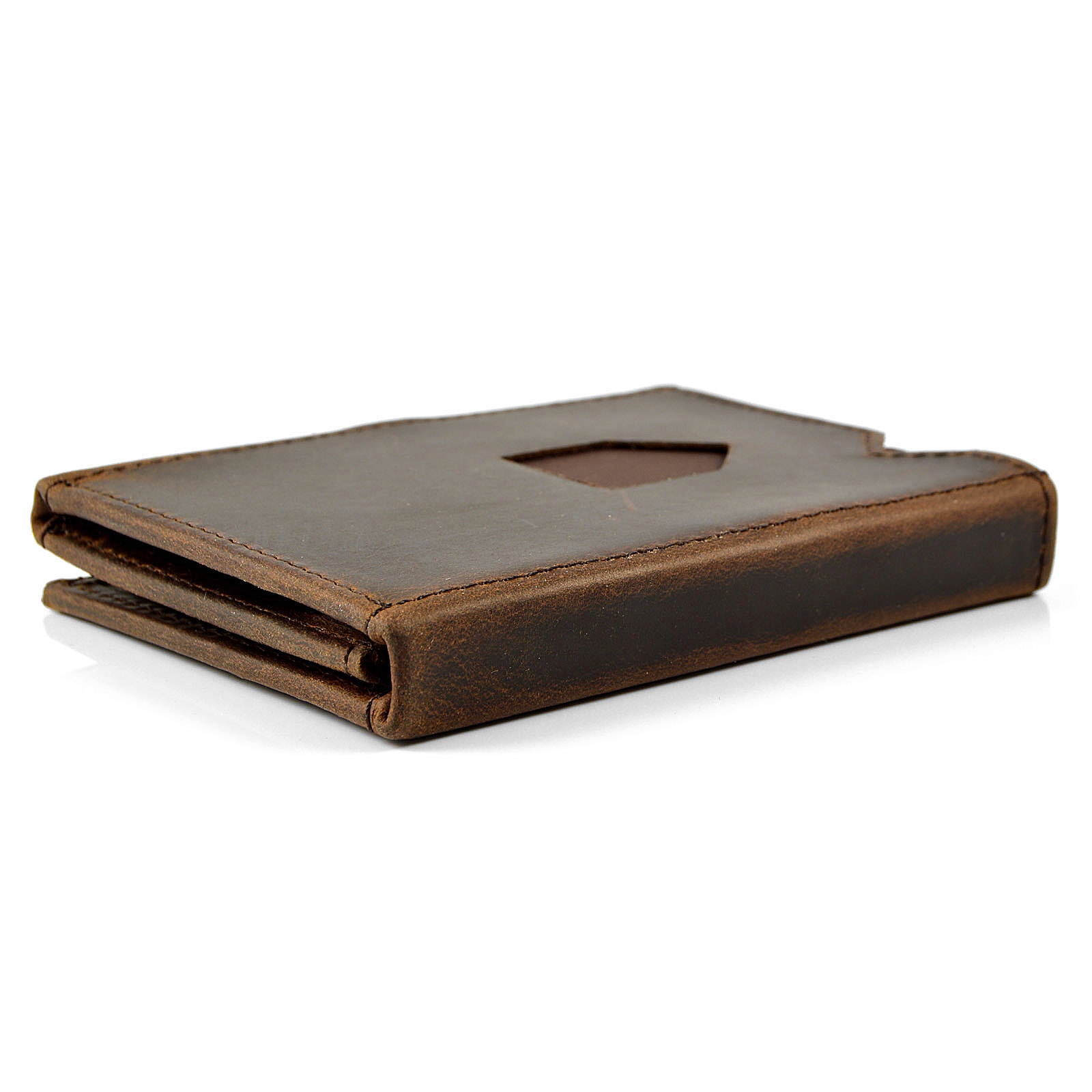 Tarjetero marrón oscuro Exentri  - 5