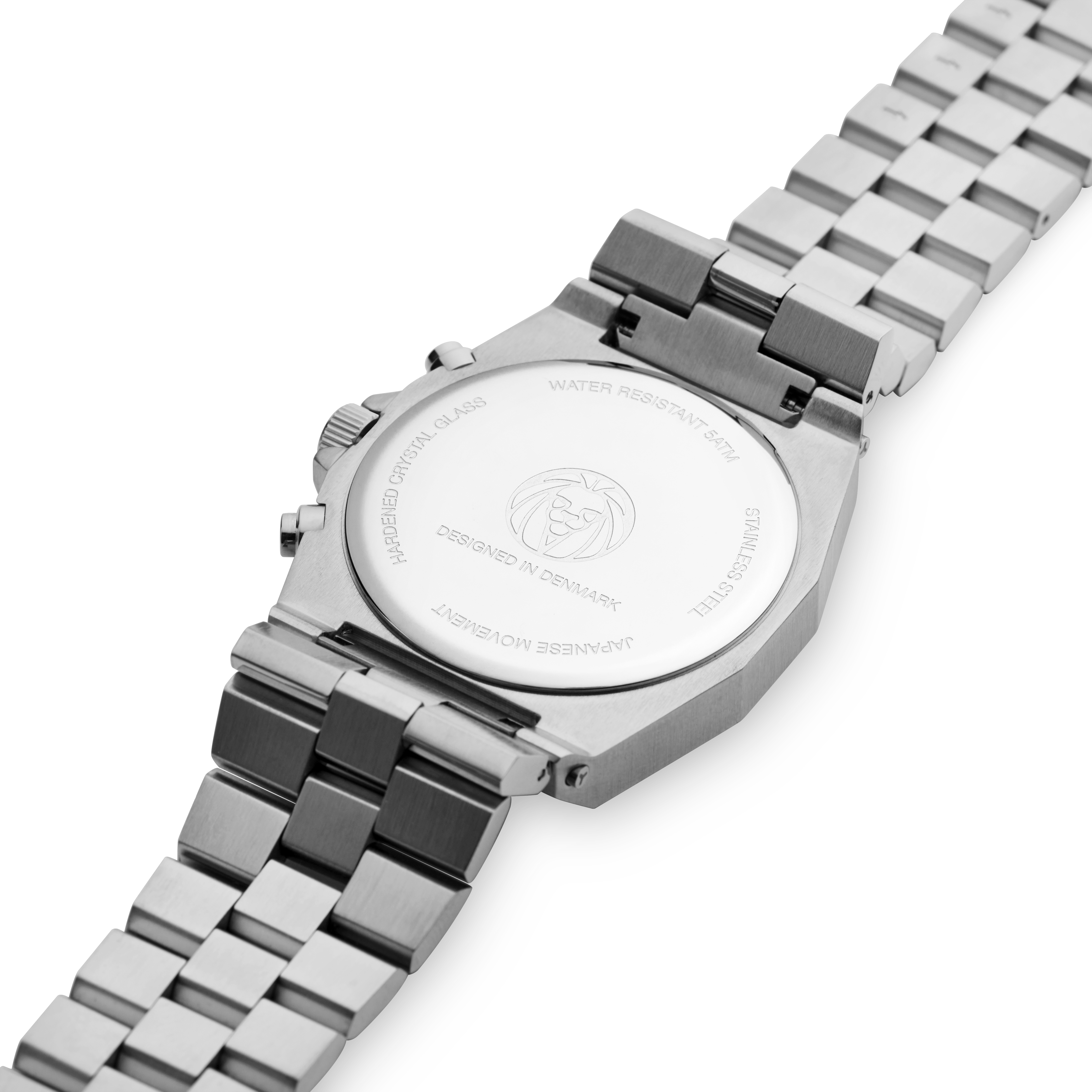 Ray | Silver-Tone Stainless Steel Chronograph Watch With