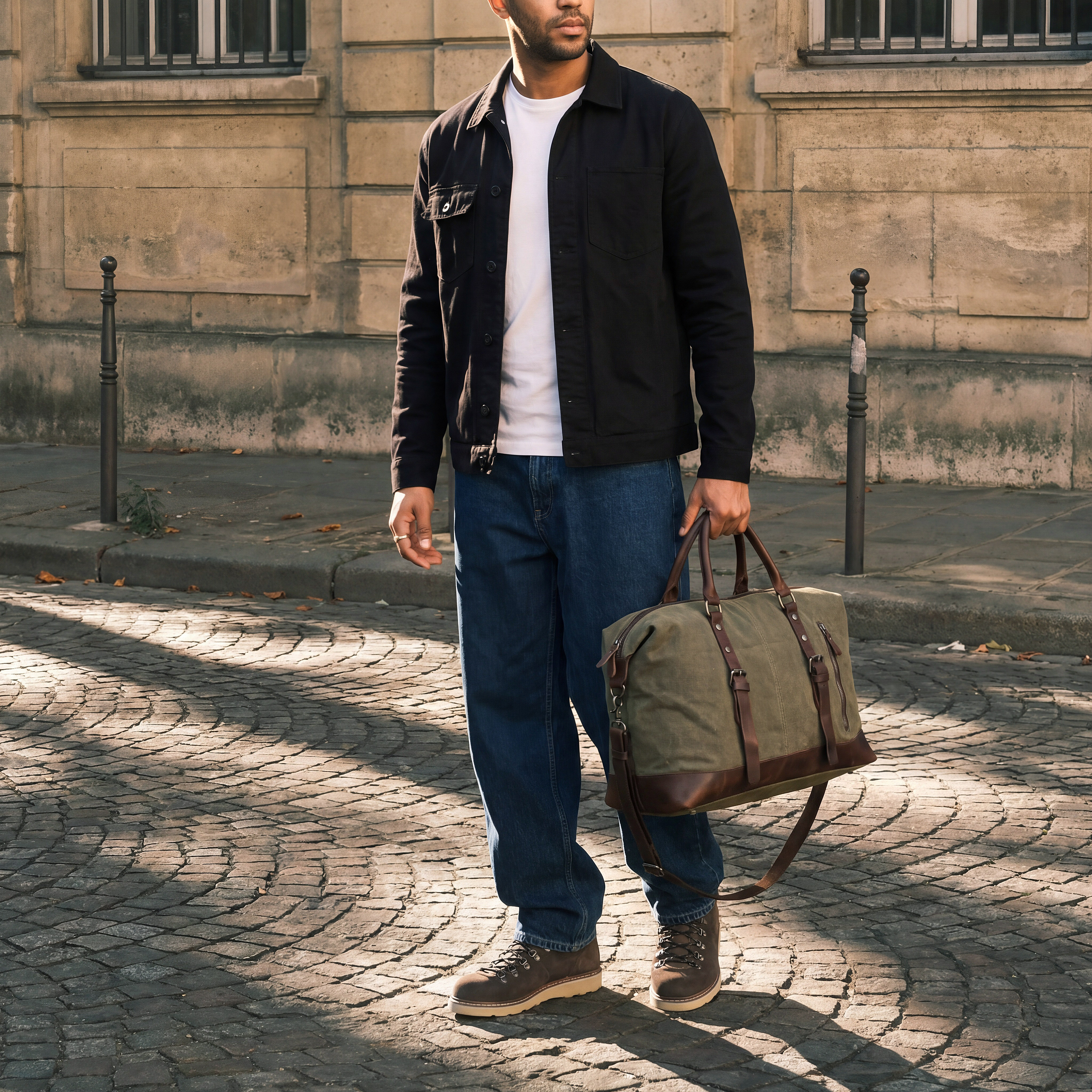 Bolsa de Ombro Verde Omuta - 3